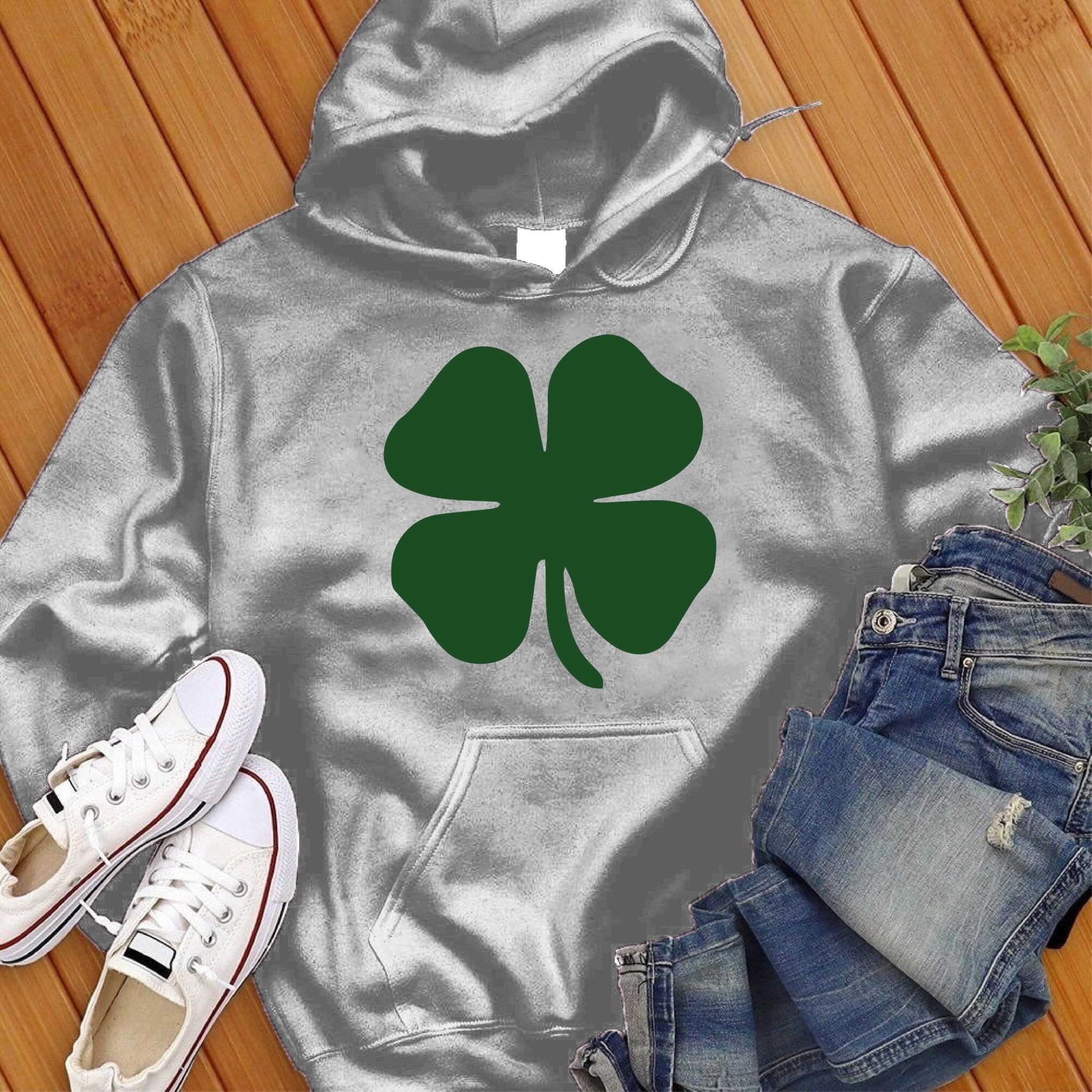 4 Leaf Clover Hoodie - Love Tees