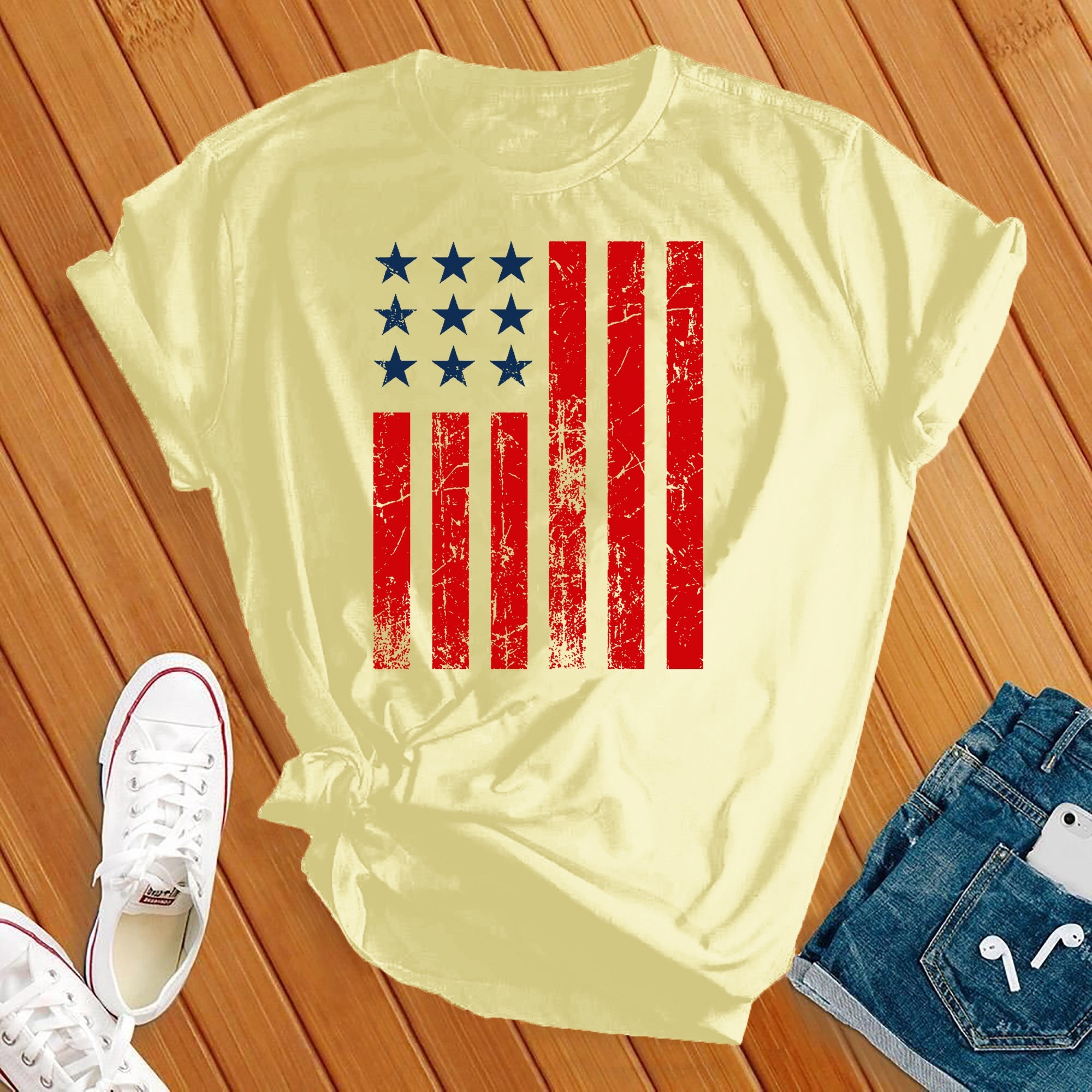 4th of July American Flag Tee - Love Tees