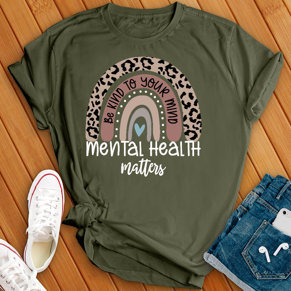 Mental Health Matters Rainbow Tee