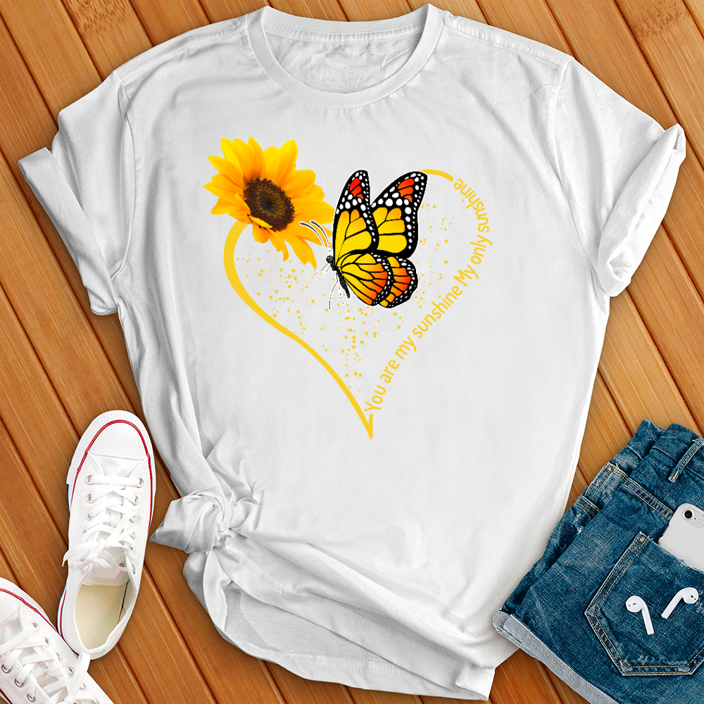 You Are My Sunshine Butterfly Heart Tee