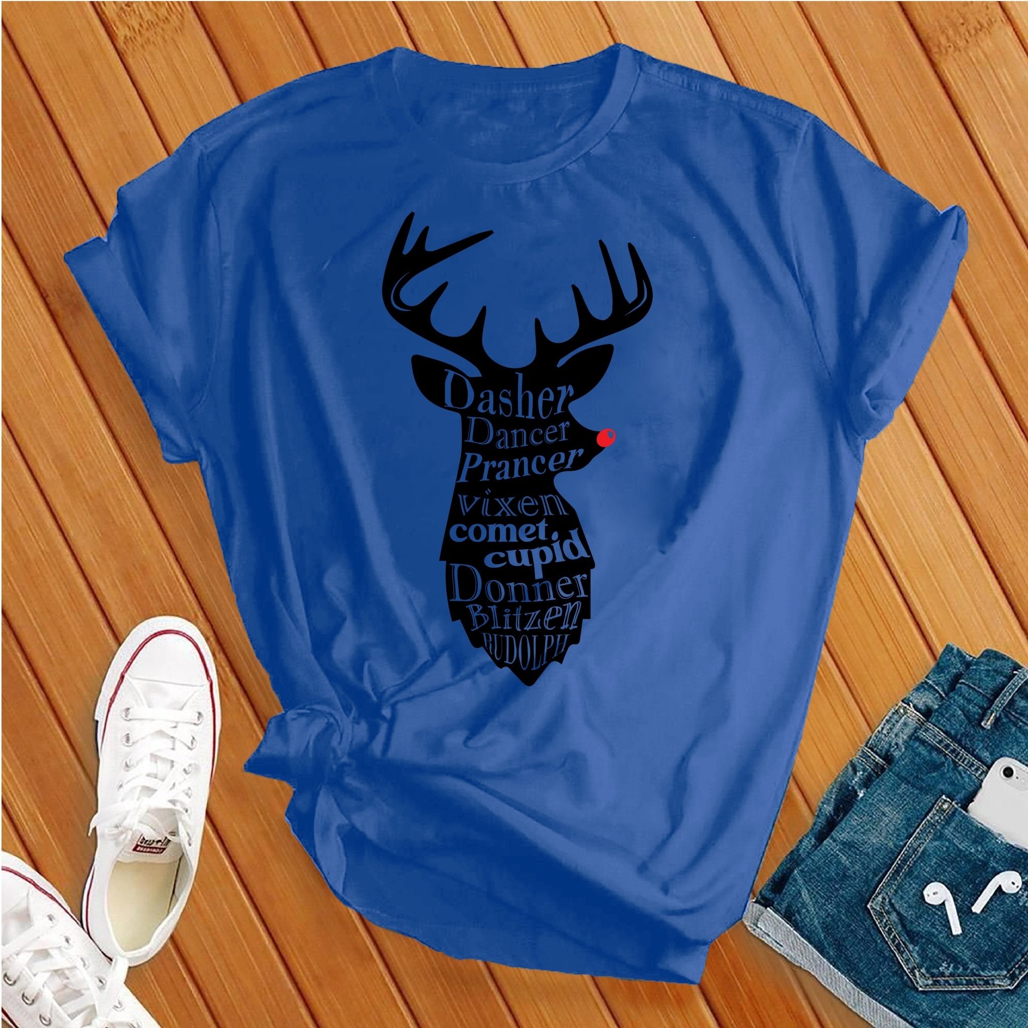 All The Reindeer Tshirt - Love Tees