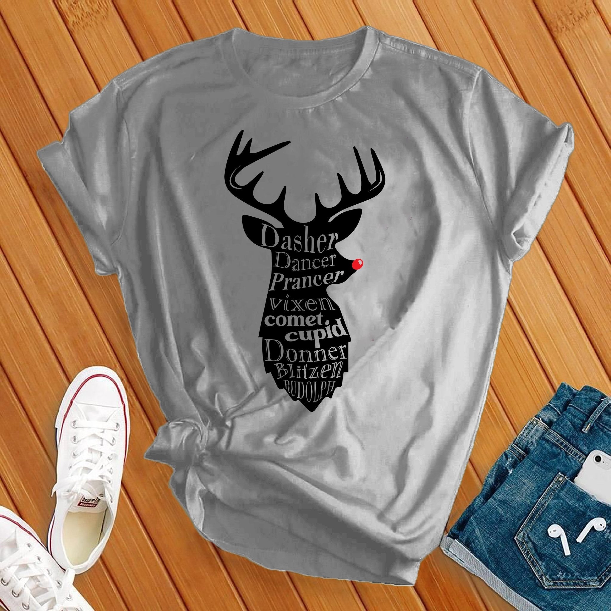 All The Reindeer Tshirt - Love Tees