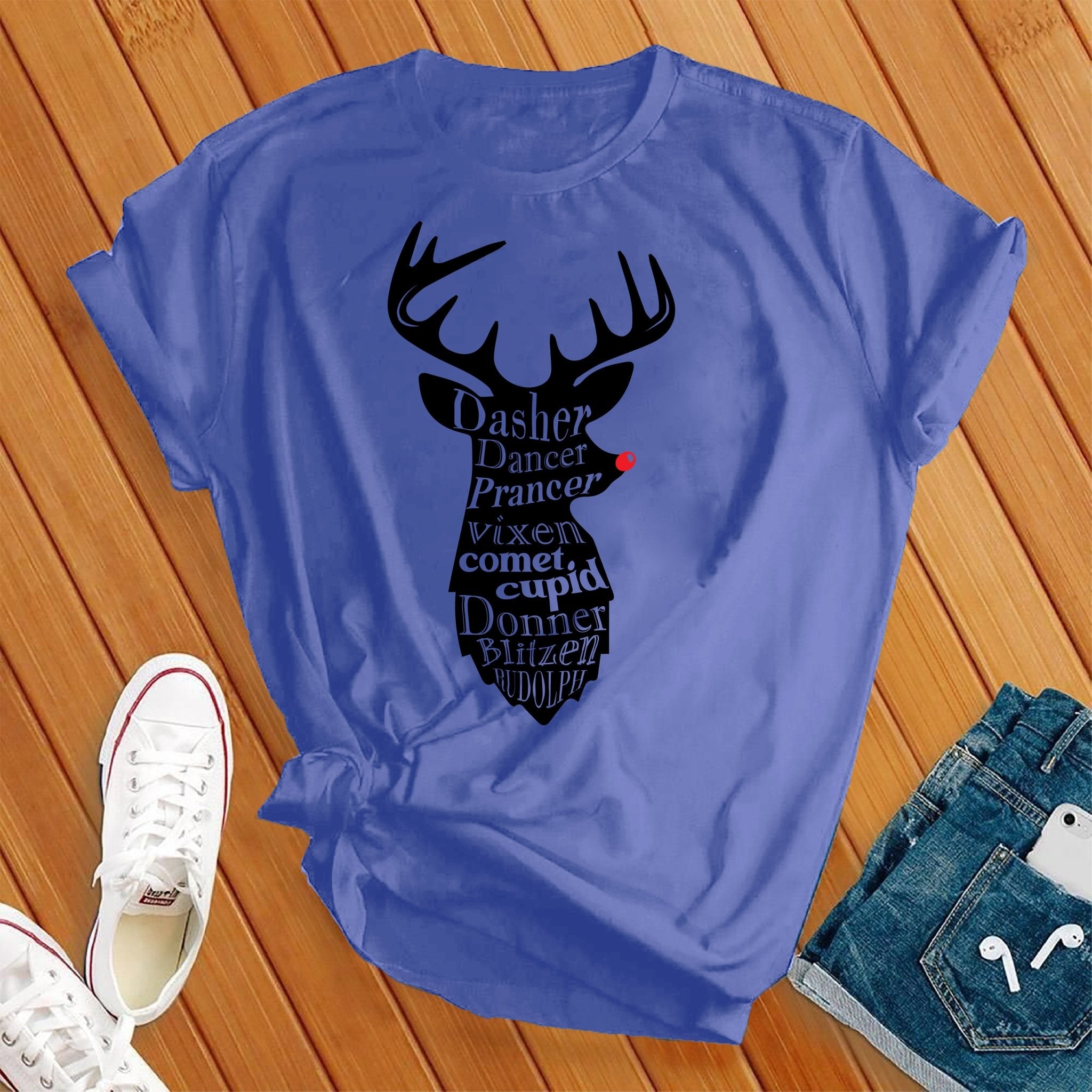 All The Reindeer Tshirt - Love Tees