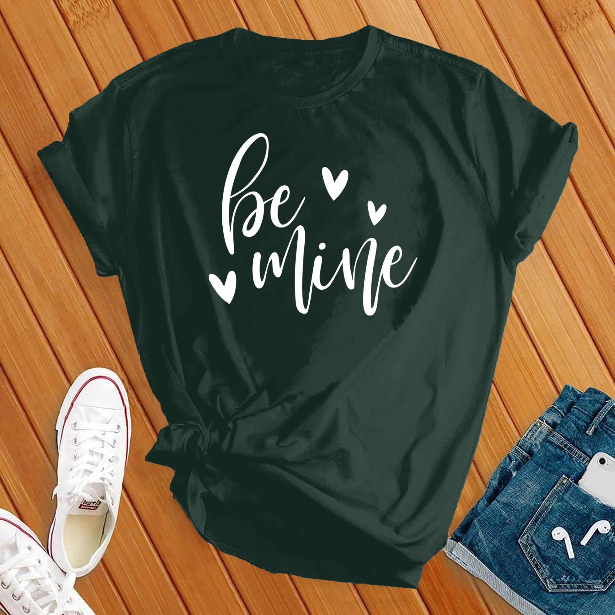 Be Mine White Tee - Love Tees