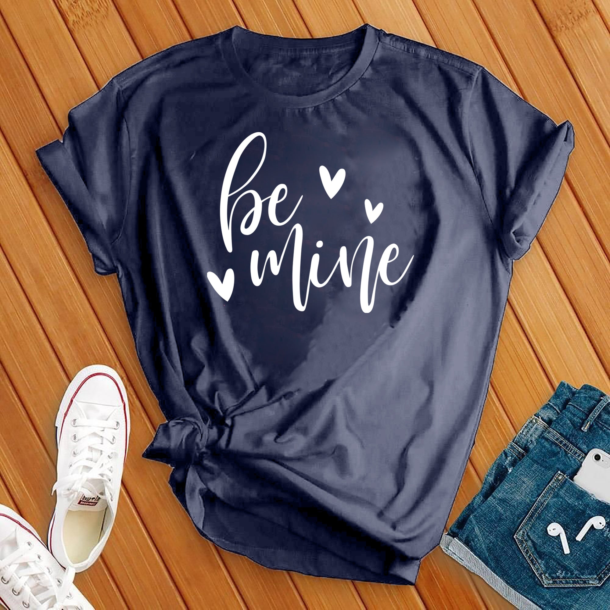 Be Mine White Tee - Love Tees