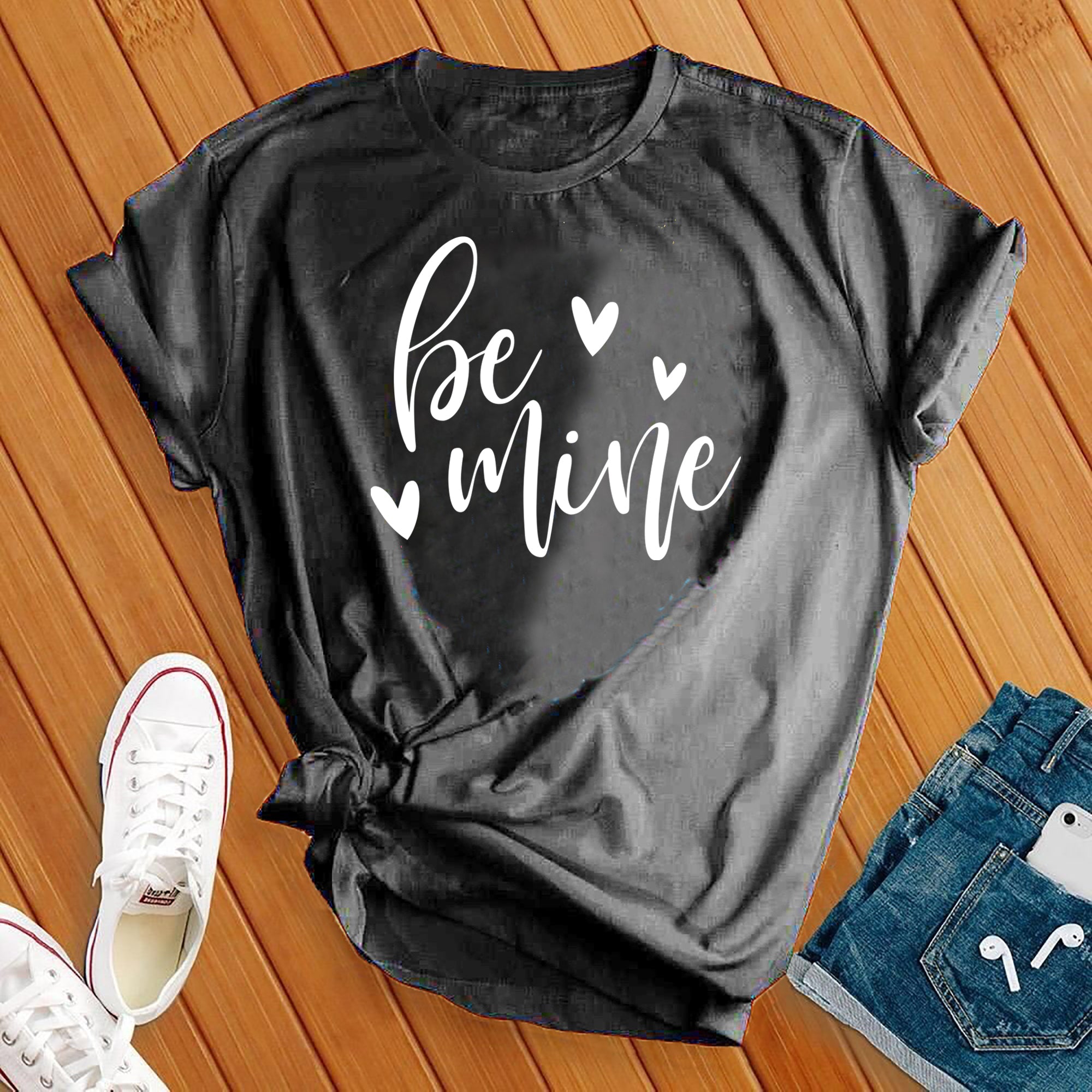 Be Mine White Tee - Love Tees