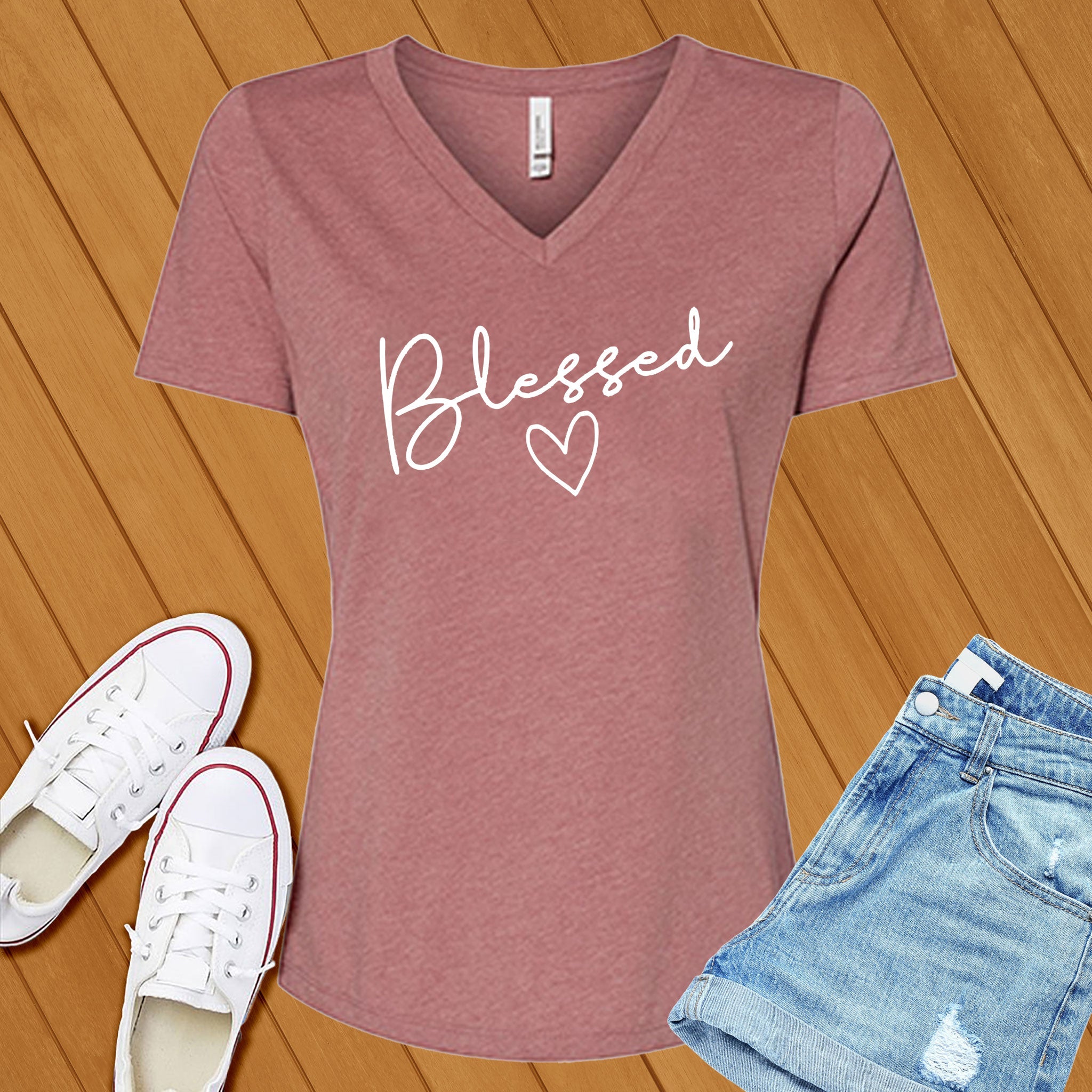 Blessed V-Neck - Love Tees