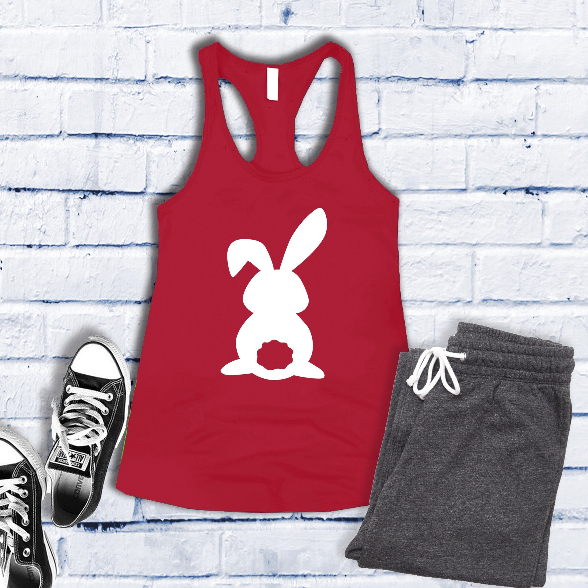 Bunny Outline Women's Tank Top - Love Tees