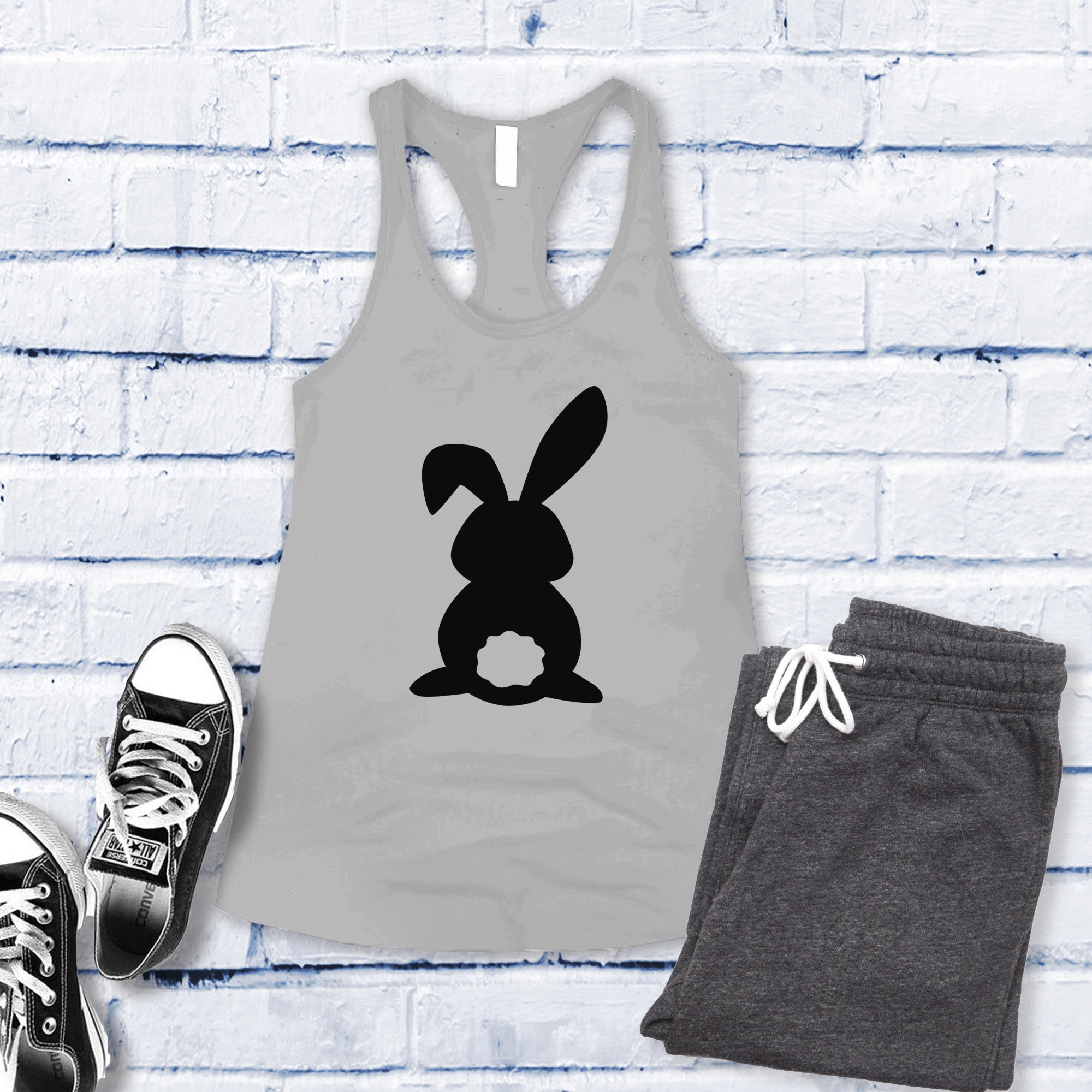 Bunny Outline Women's Tank Top - Love Tees