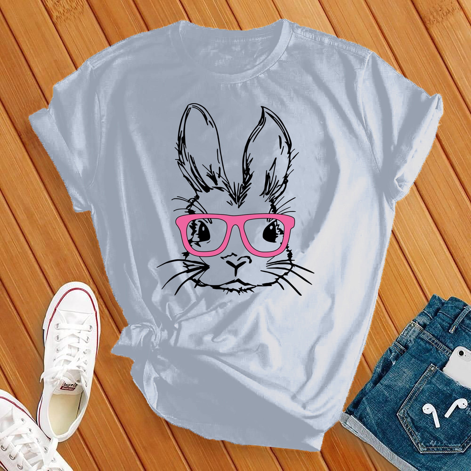 Bunny With Glasses Tee - Love Tees