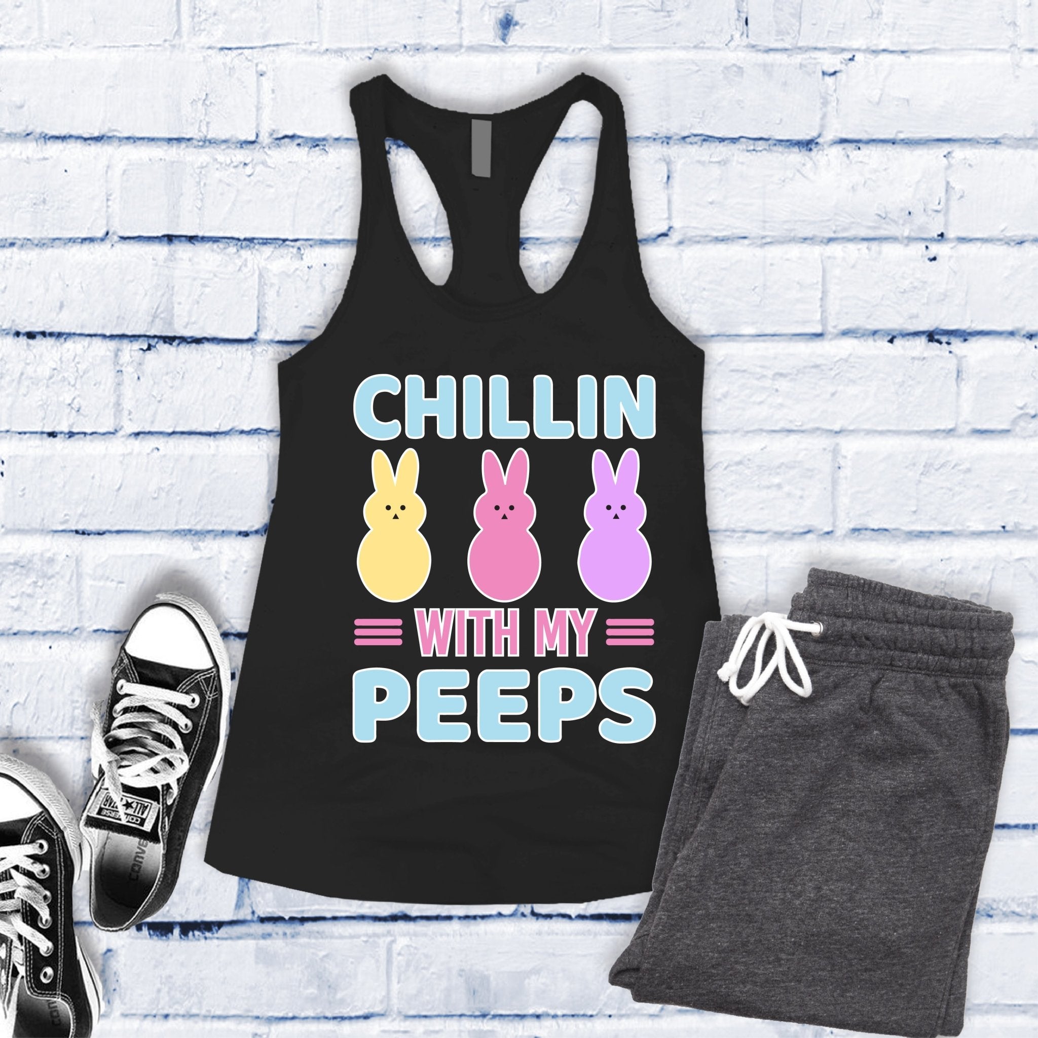 Chillin With My Peeps Women's Tank Top - Love Tees