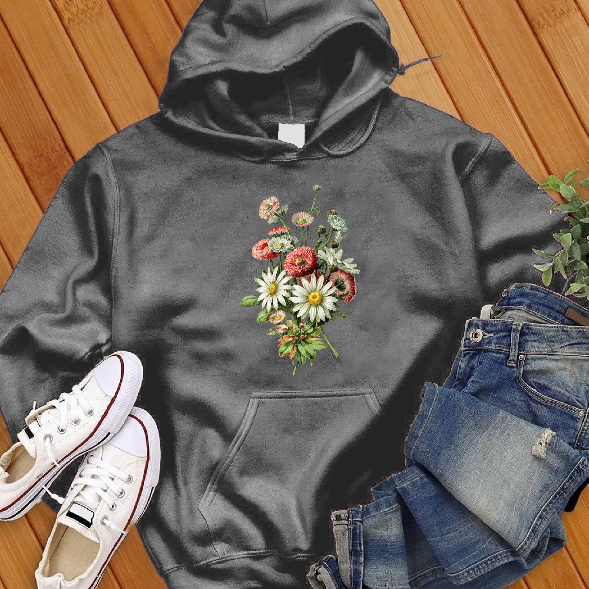 Daisy Wildflowers Botanical Hoodie - Love Tees