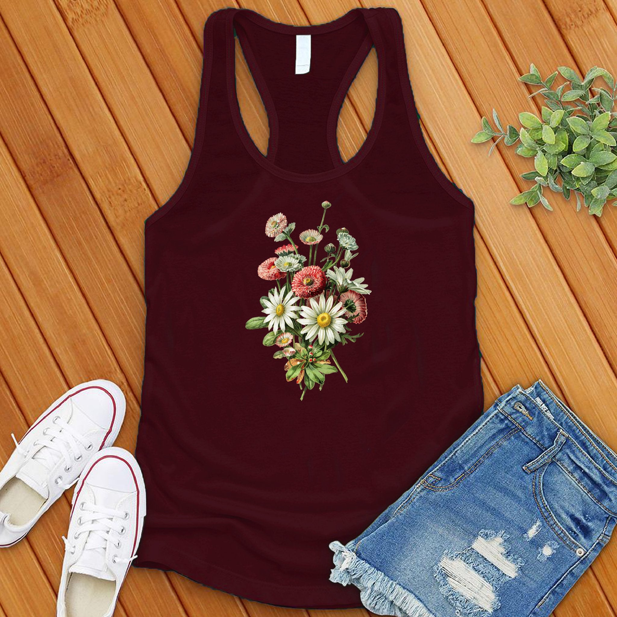 Daisy Wildflowers Botanical Women's Tank Top - Love Tees