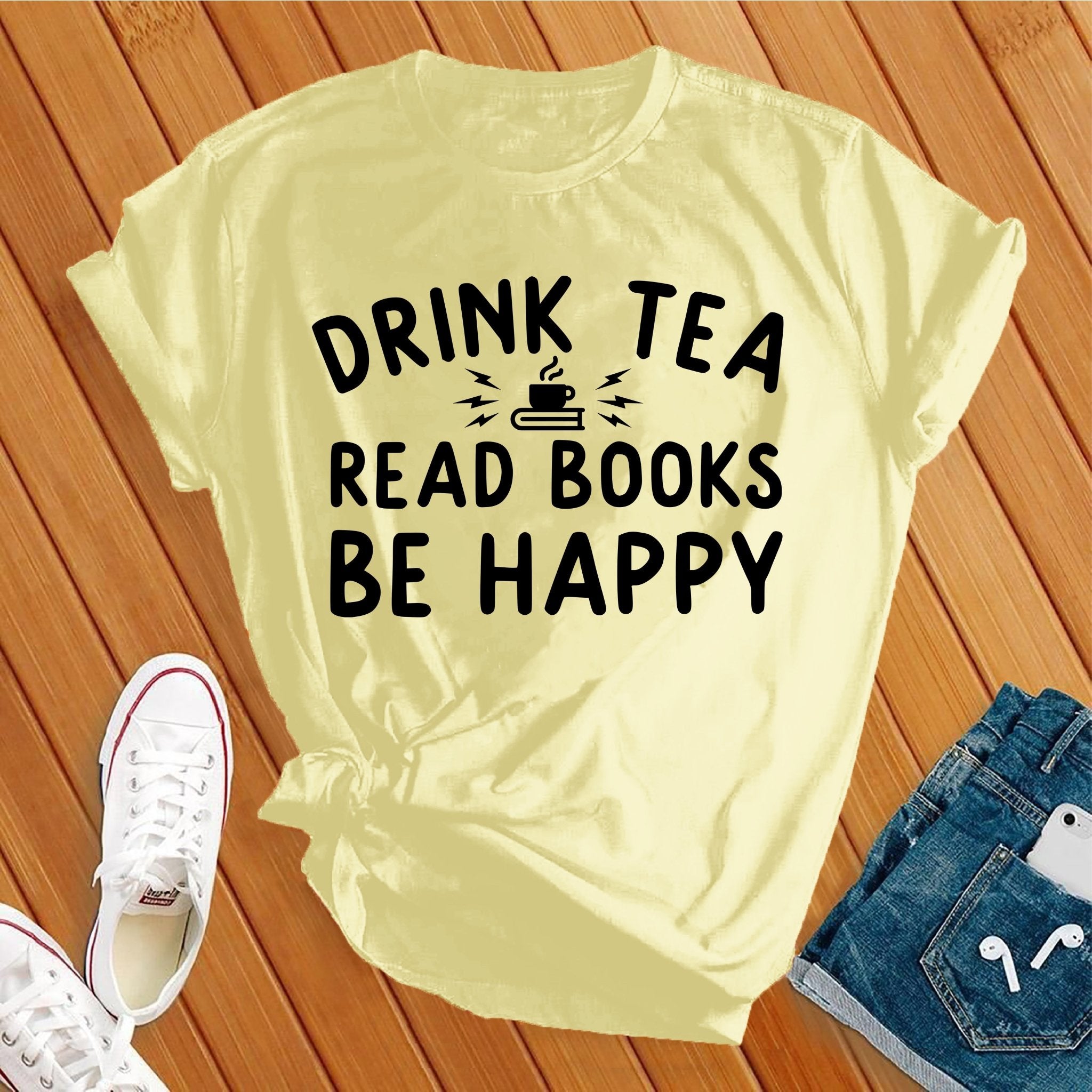 Drink Tea Read Books Tee - Love Tees