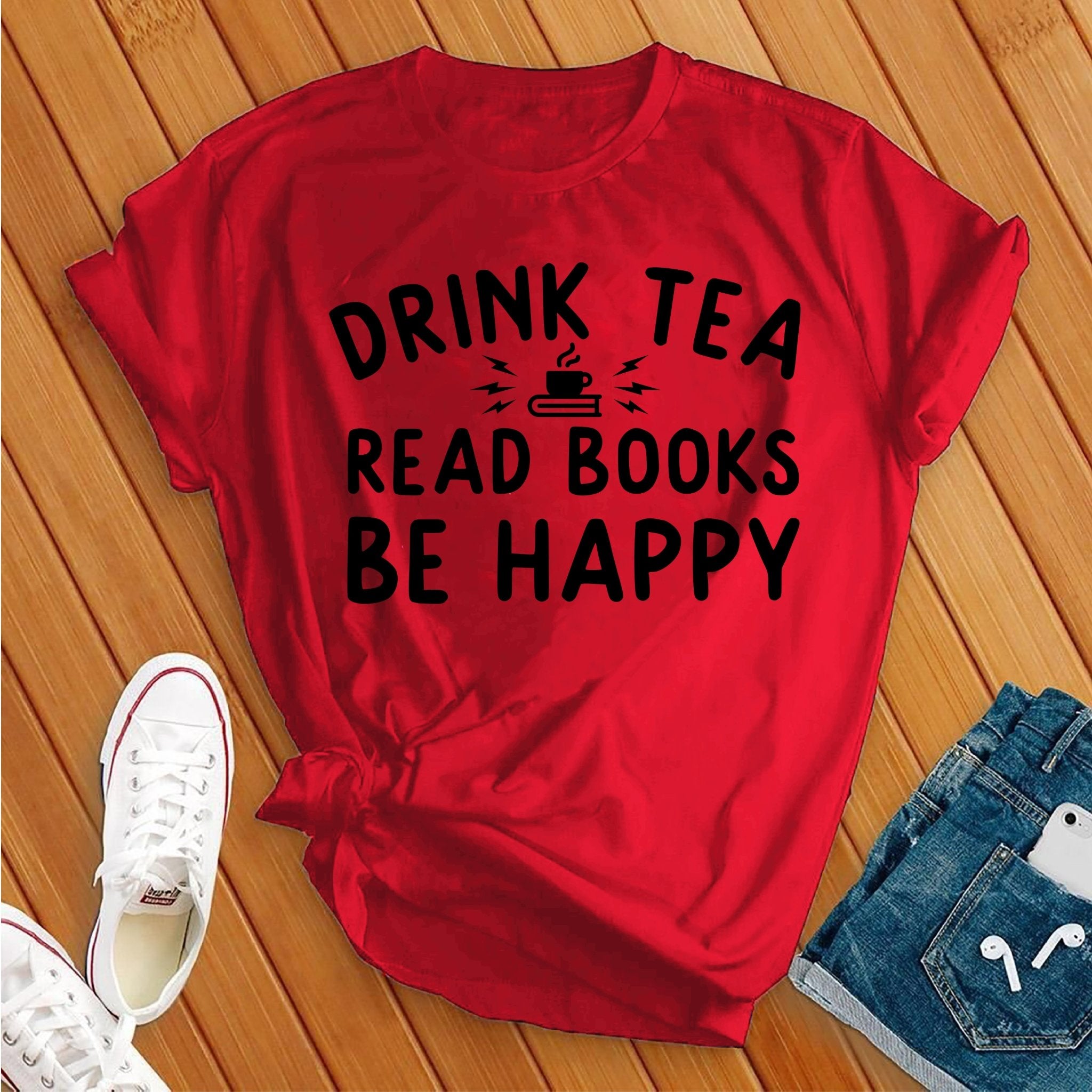 Drink Tea Read Books Tee - Love Tees