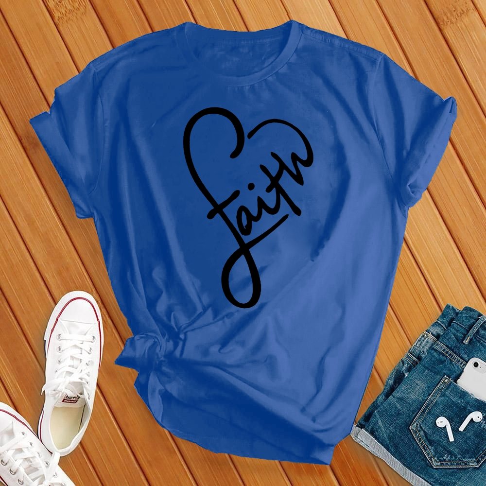 Faith Heart Tee - Love Tees