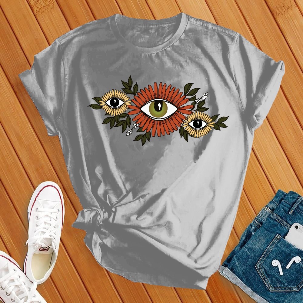 Floral Hamsa Eye Tee - Love Tees