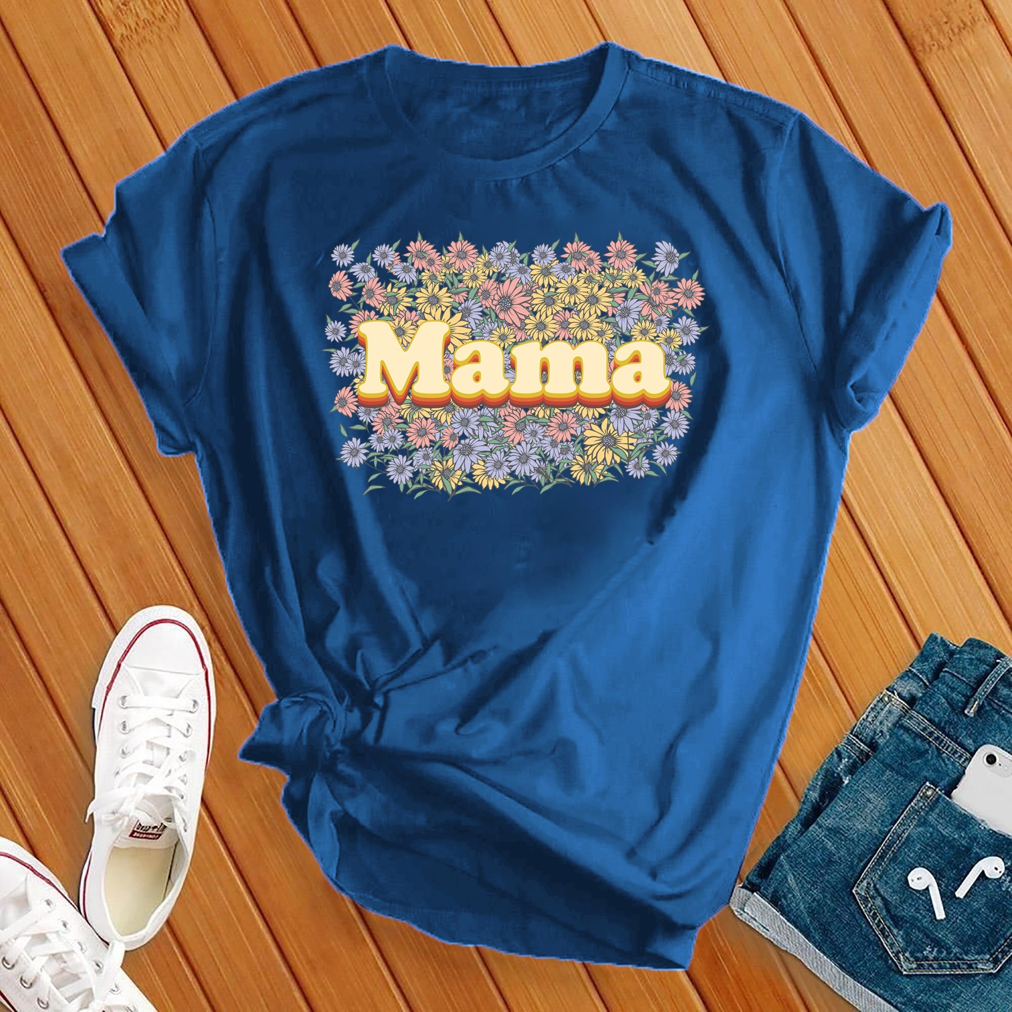 Floral Mama Retro Tee - Love Tees