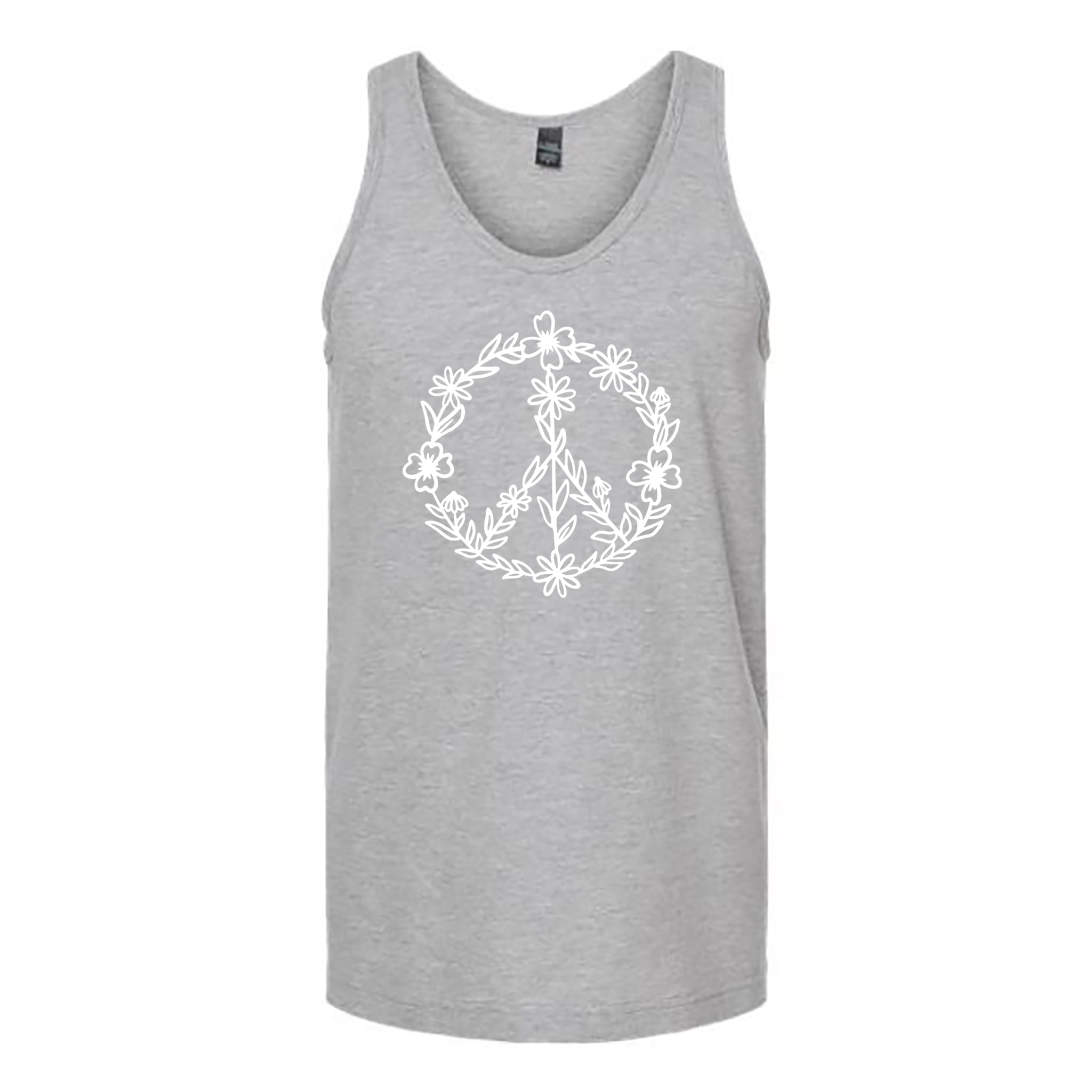 Floral Peace Unisex Tank Top - Love Tees