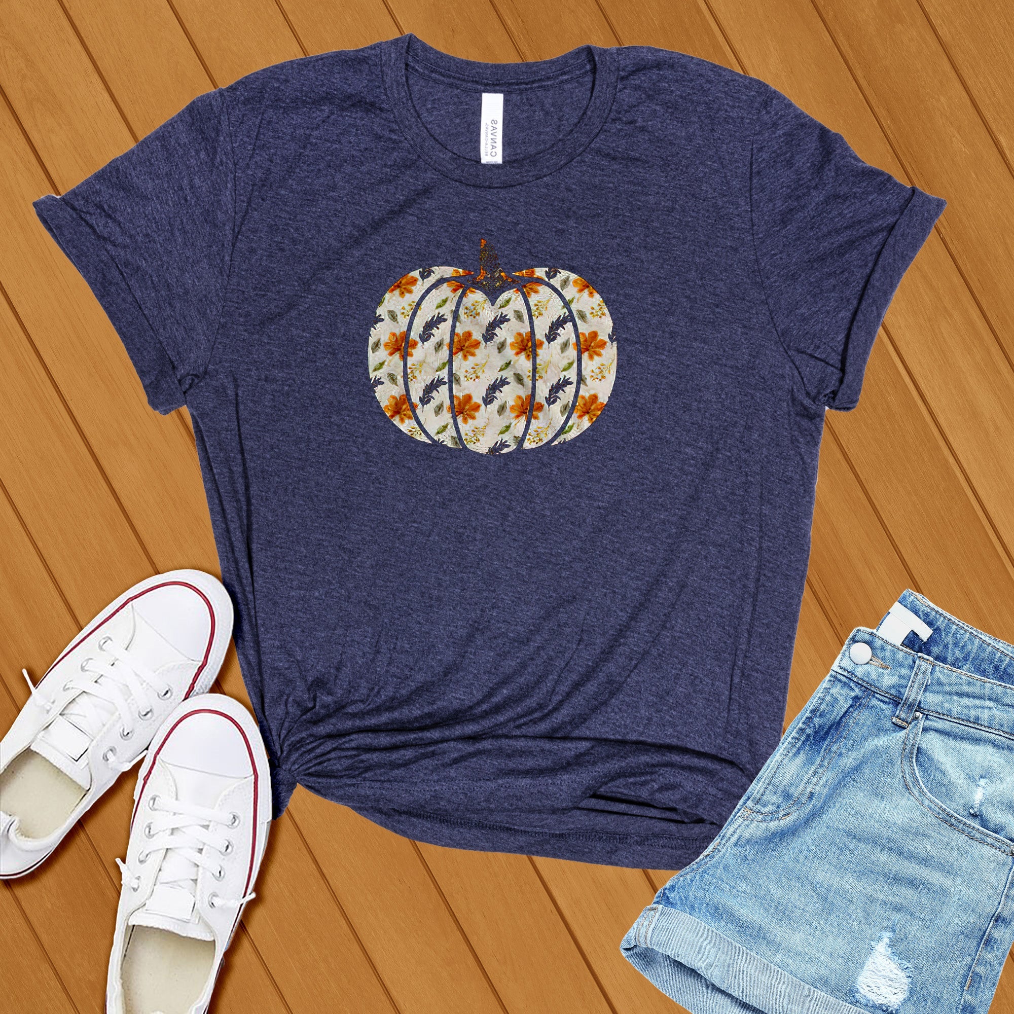 Floral Pumpkin Tee - Love Tees