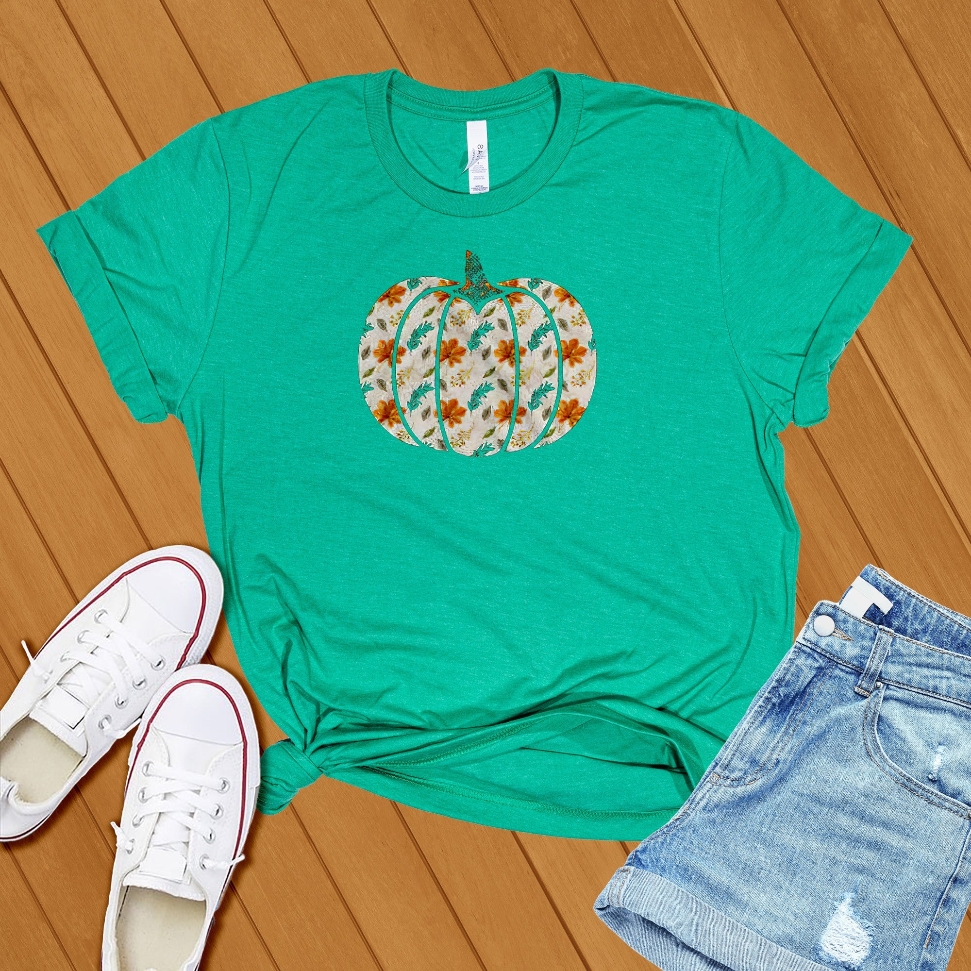 Floral Pumpkin Tee - Love Tees