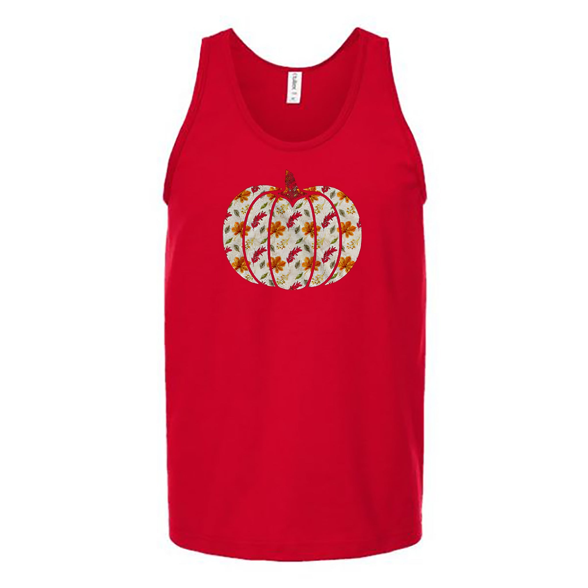 Floral Pumpkin Unisex Tank Top - Love Tees