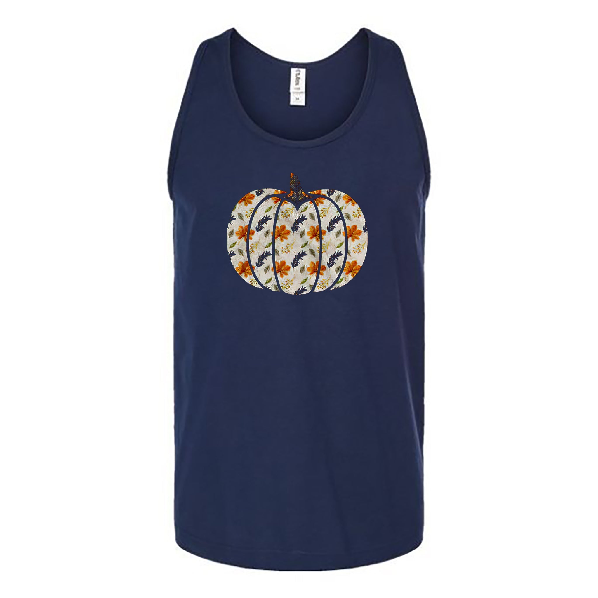 Floral Pumpkin Unisex Tank Top - Love Tees