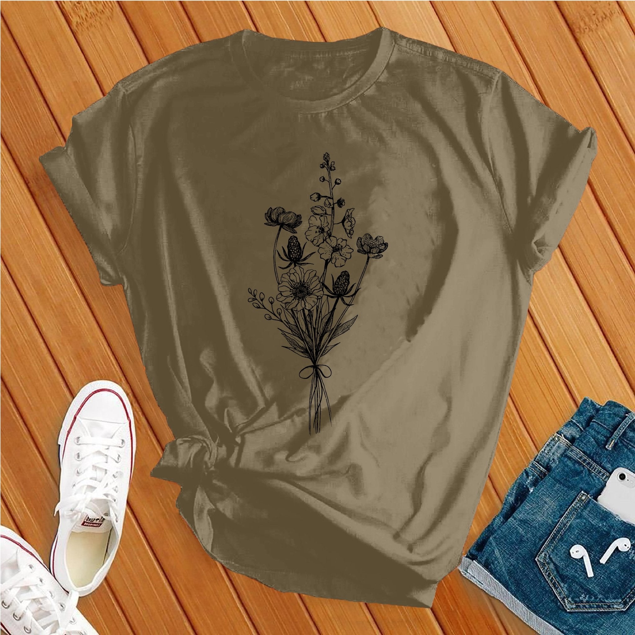 Floral Simple Bouquet Tee - Love Tees