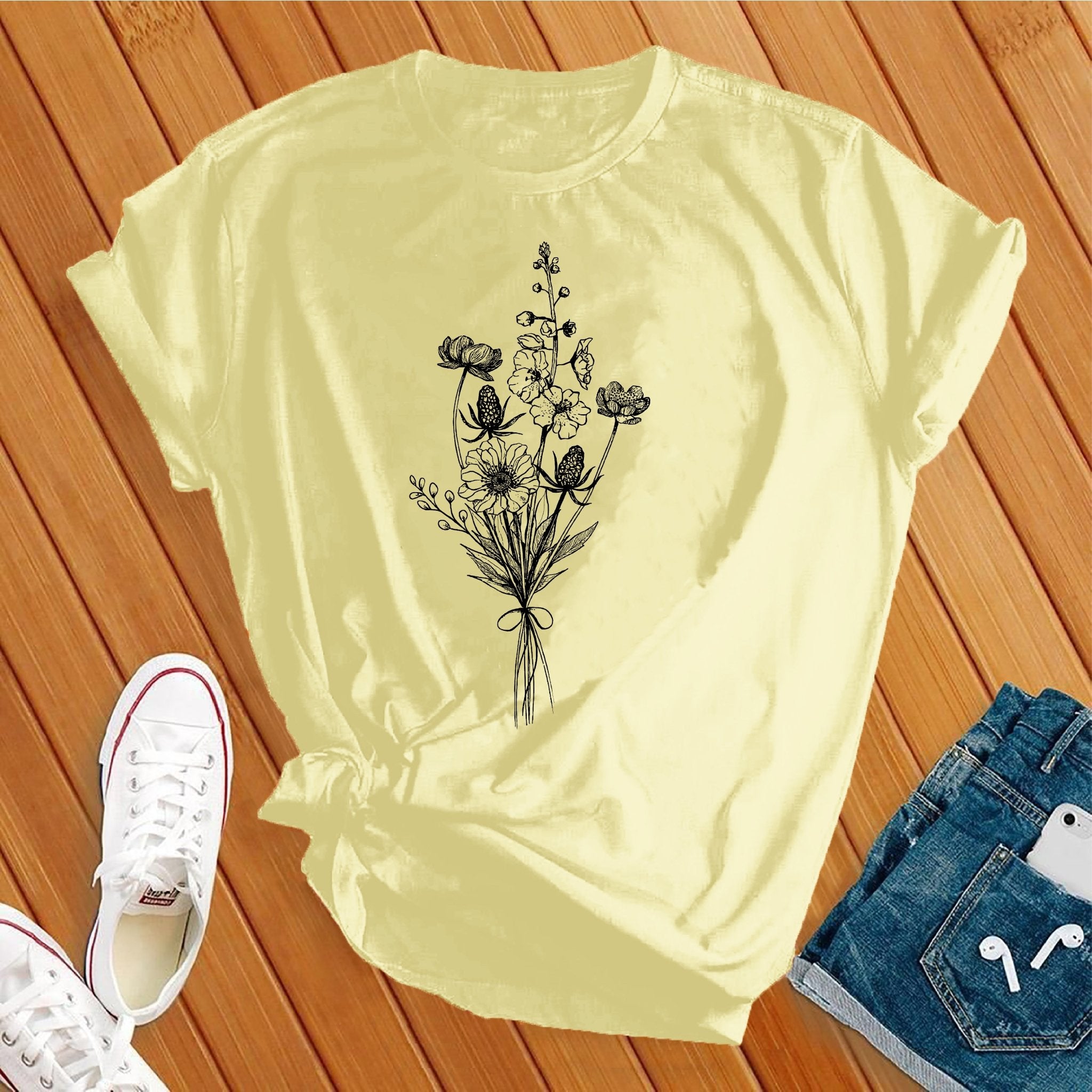 Floral Simple Bouquet Tee - Love Tees