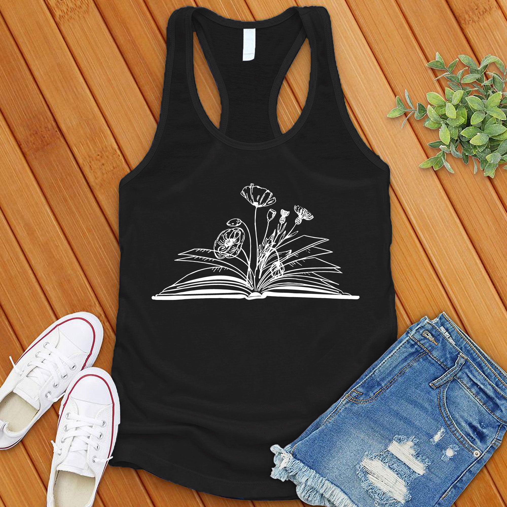 Flower Books Reader Women's Tank Top - Love Tees