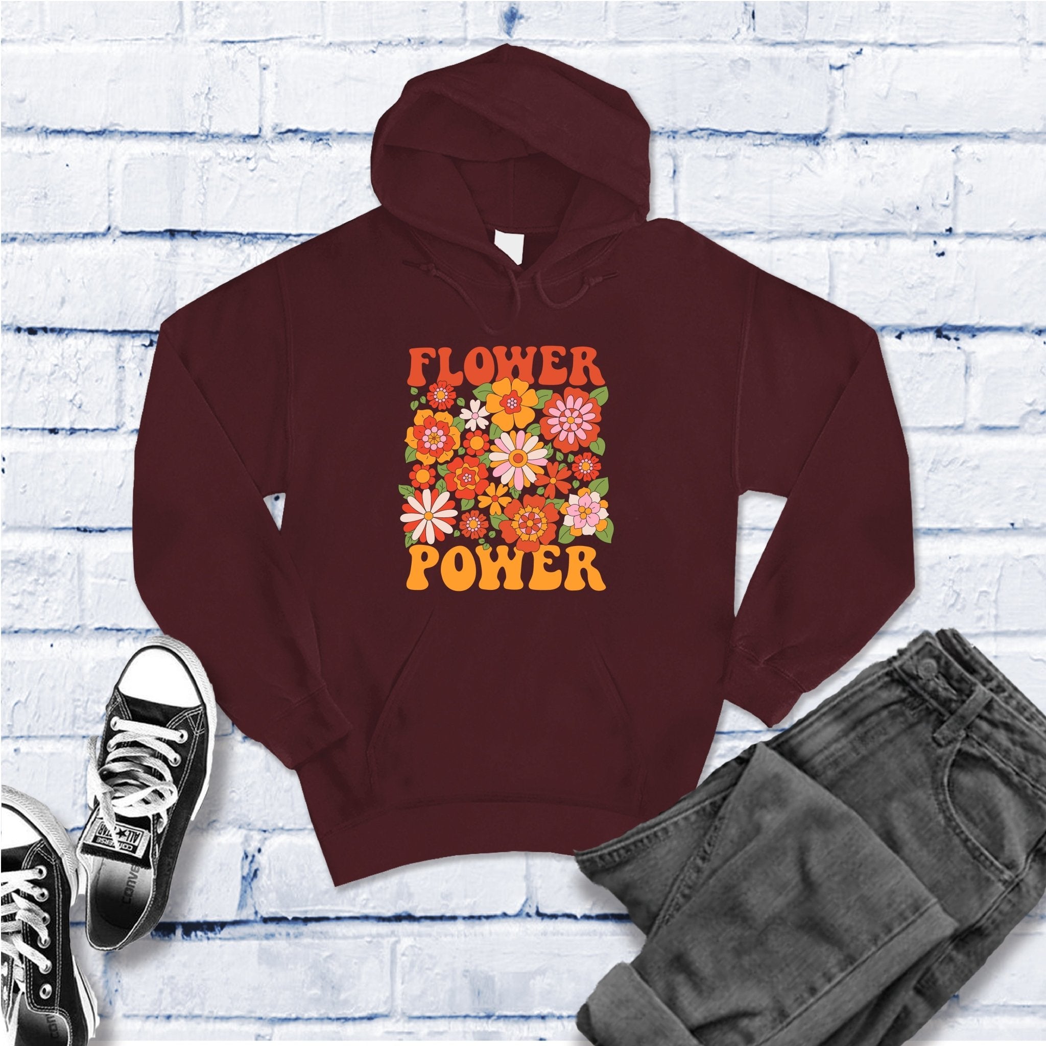 Flower Power Hoodie - Love Tees