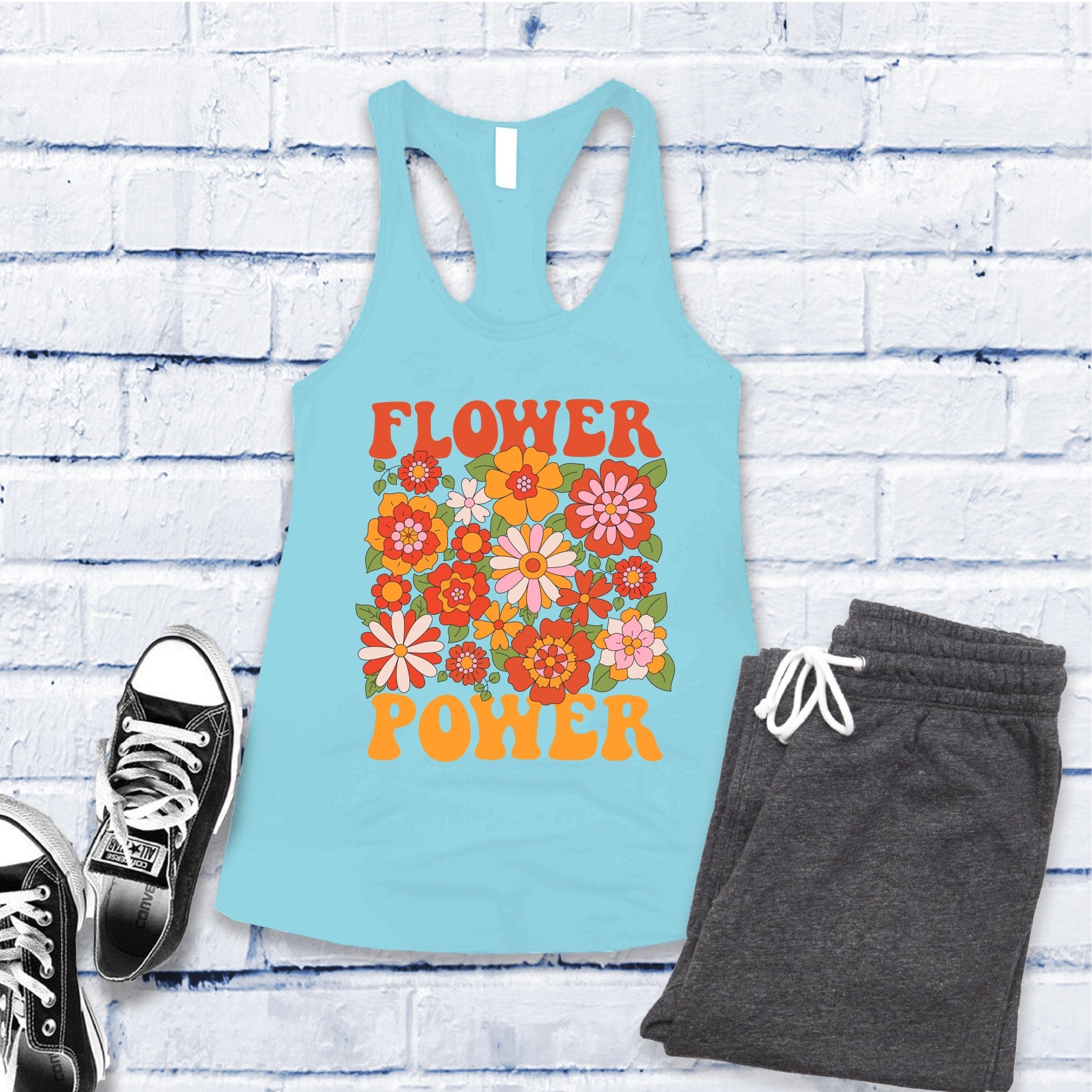 Flower Power Women's Tank Top - Love Tees