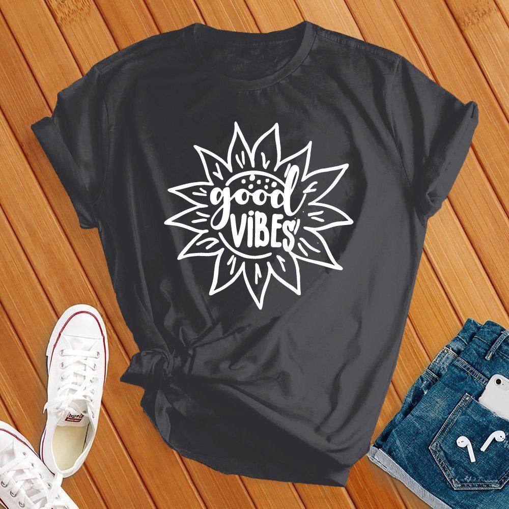 Good Vibes Sunflower Tee - Love Tees