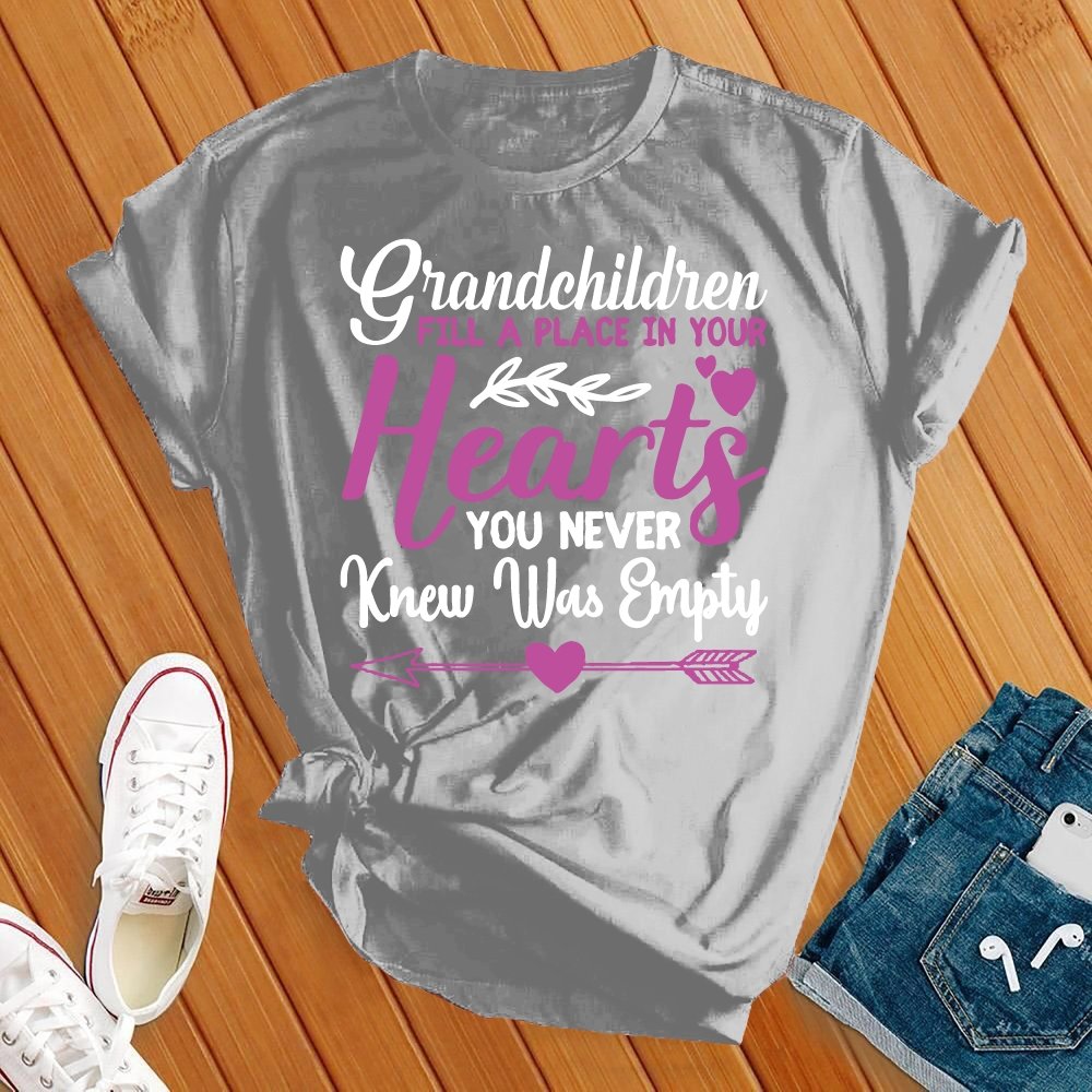 Grandchildren Fill a Place in Your Hearts Tee - Love Tees