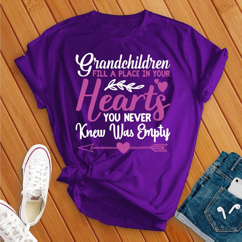 Grandchildren Fill a Place in Your Hearts Tee - Love Tees