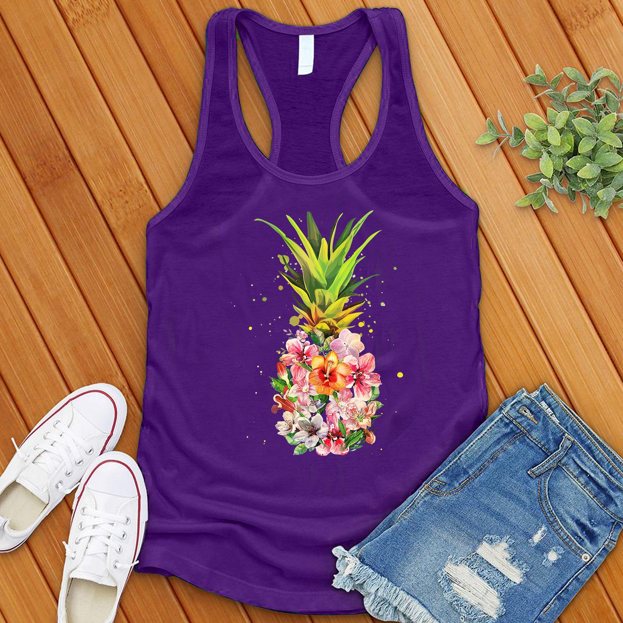 Hawaiian Pineapple Tank Top - Love Tees