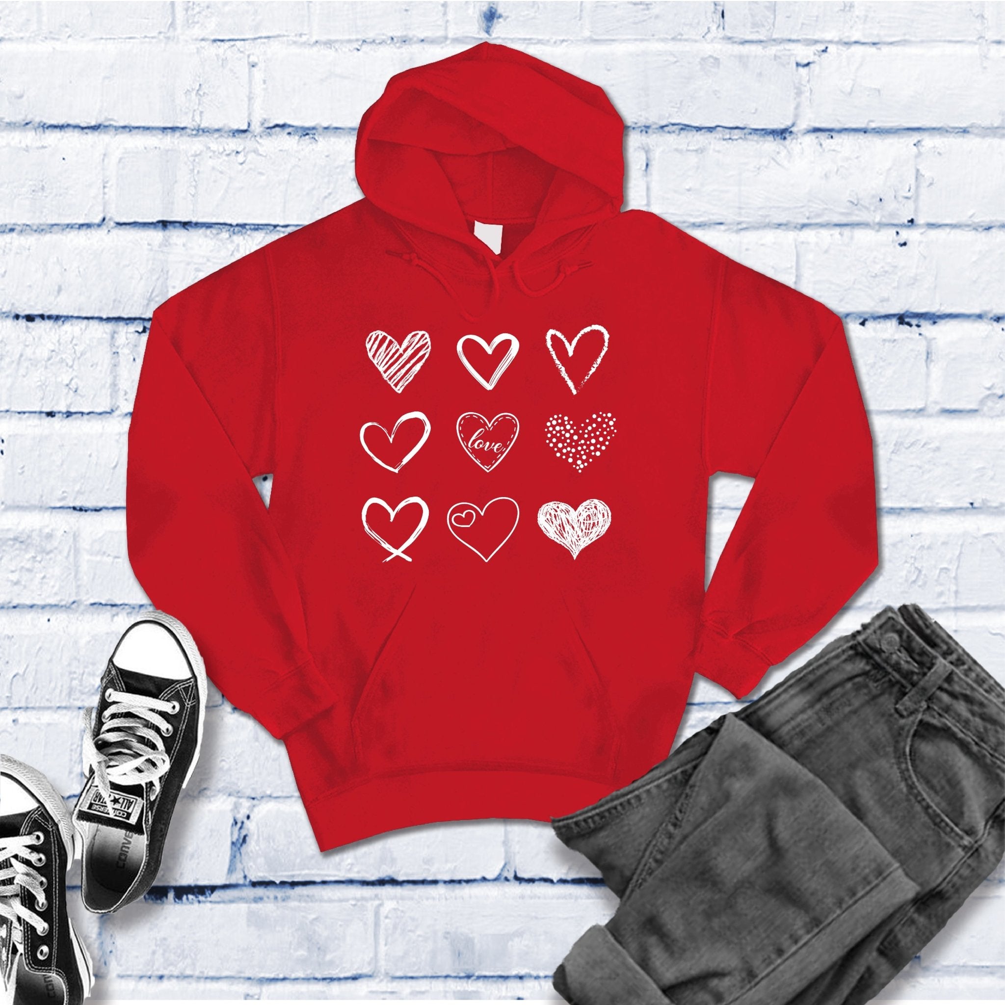 Heart Valentine Day Sweatshirt - Love Tees