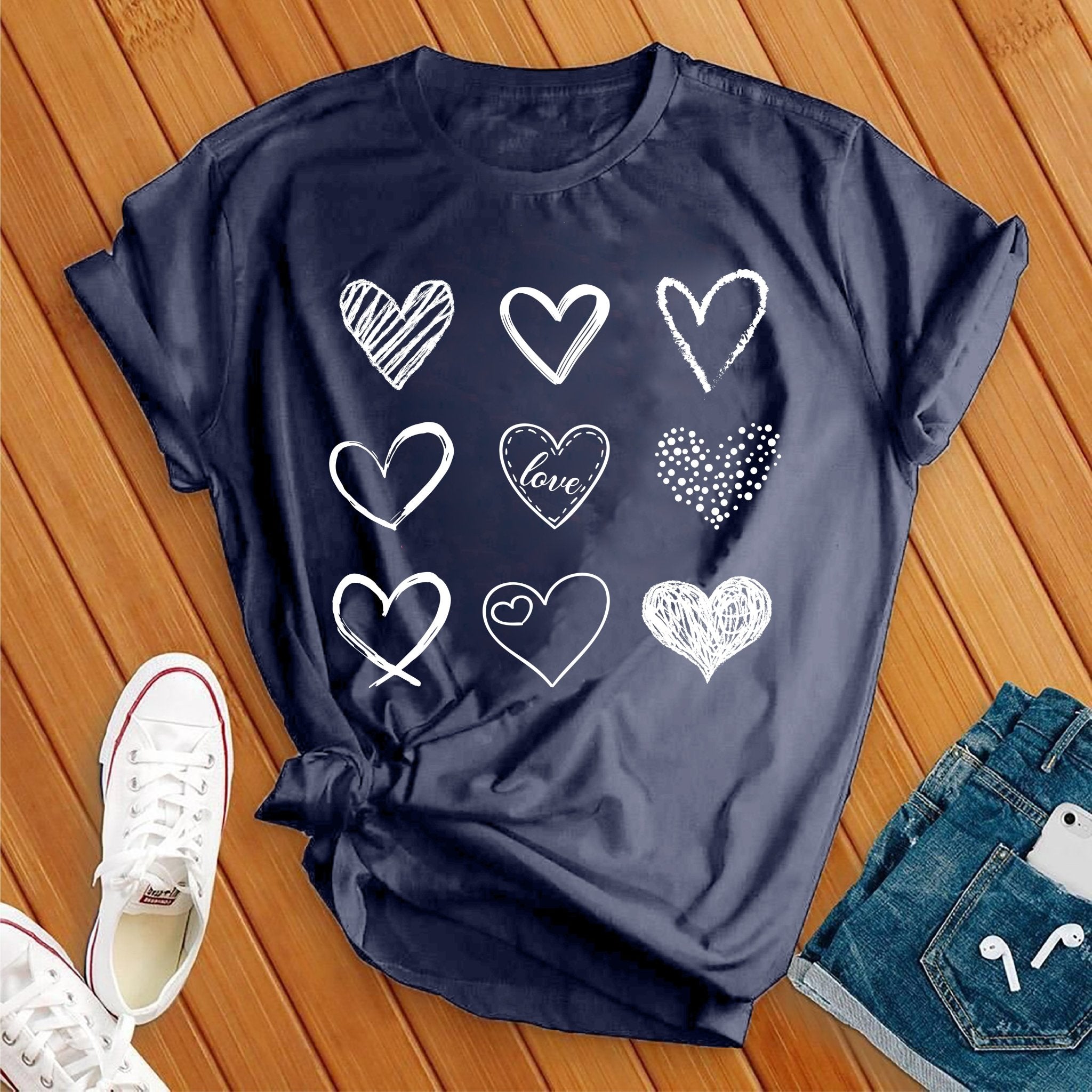 Heart Valentine Day Tee - Love Tees