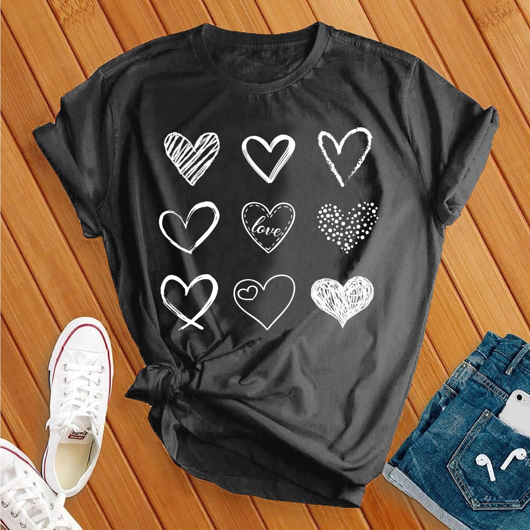 Heart Valentine Day Tee - Love Tees