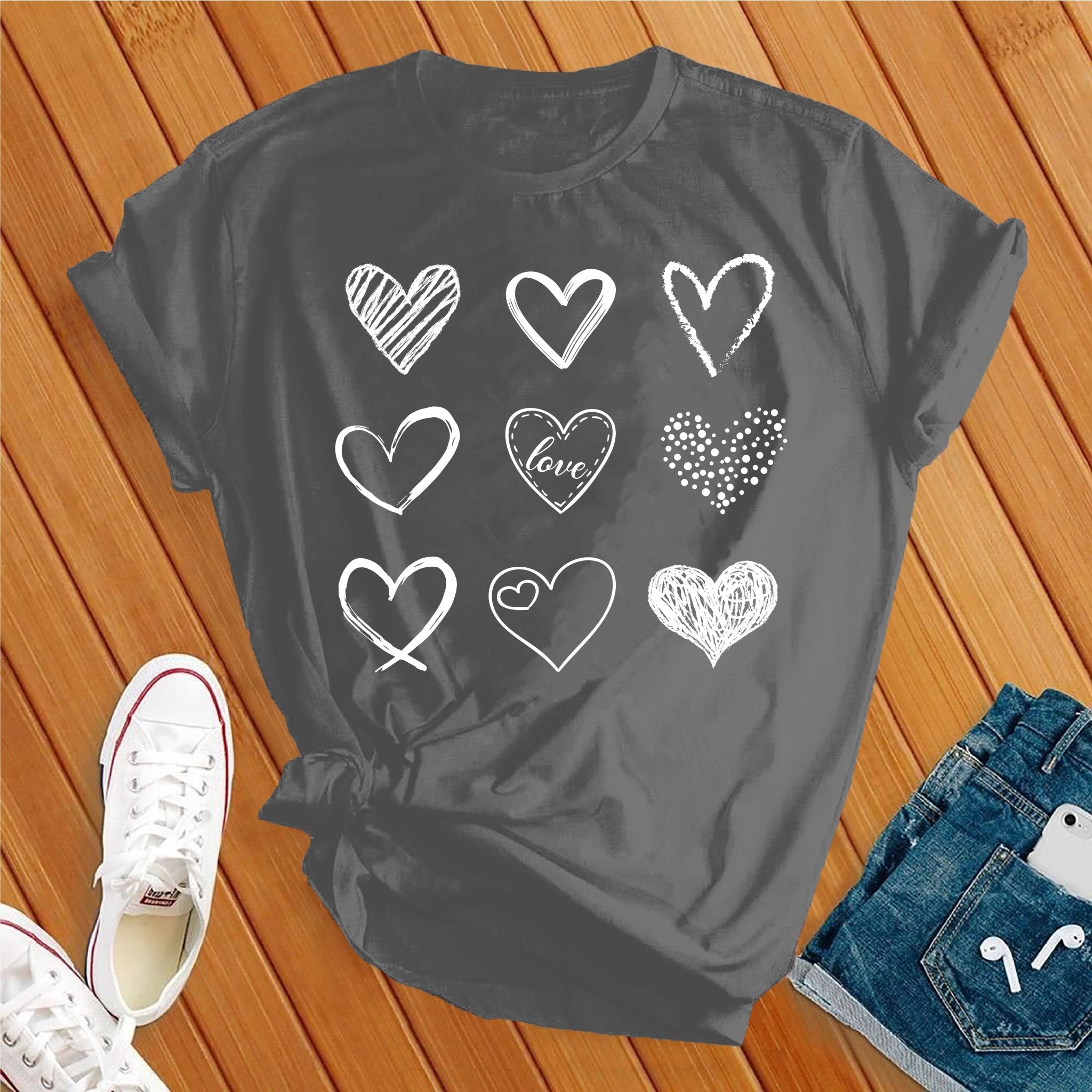 Heart Valentine Day Tee - Love Tees