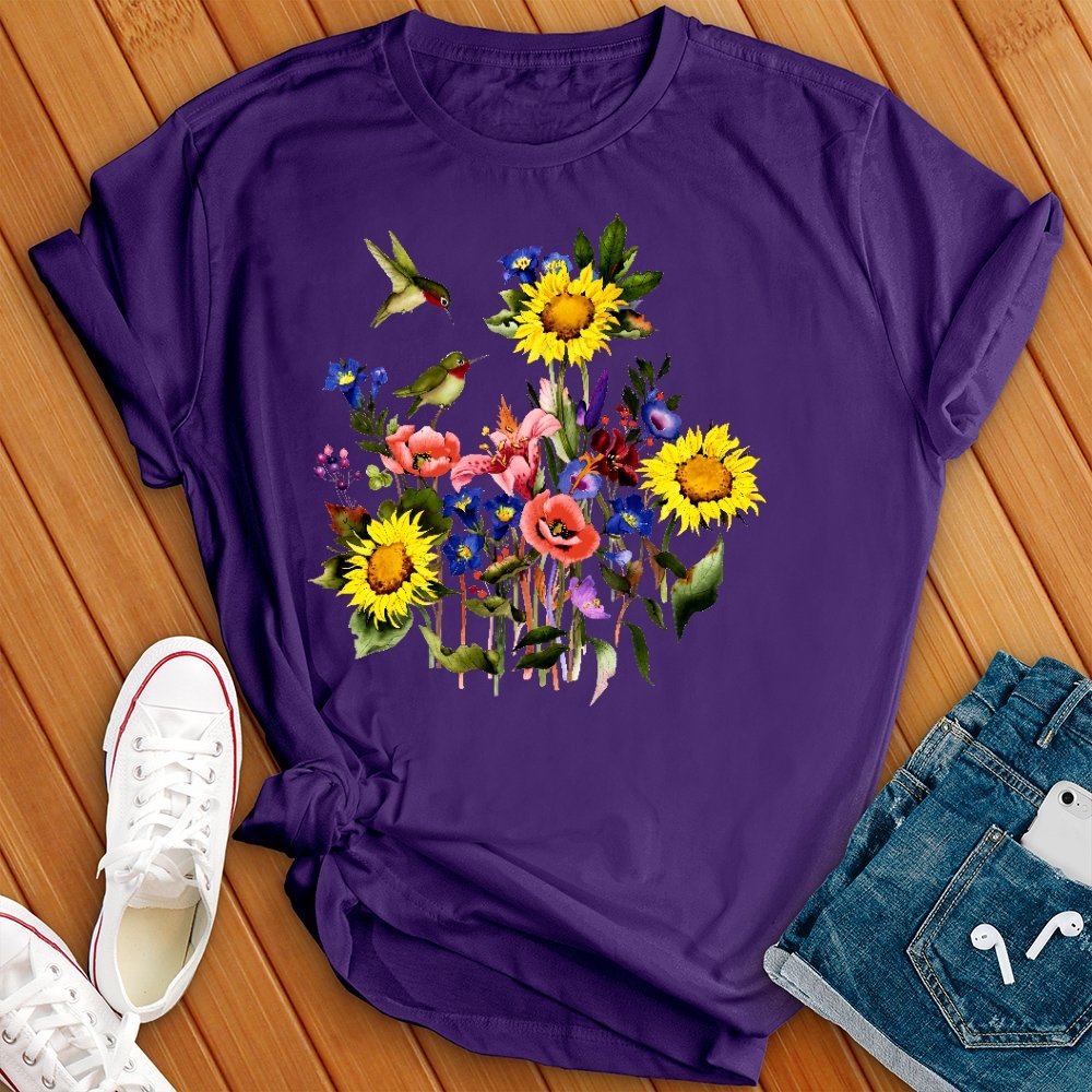 Hummingbird Garden Tee - Love Tees