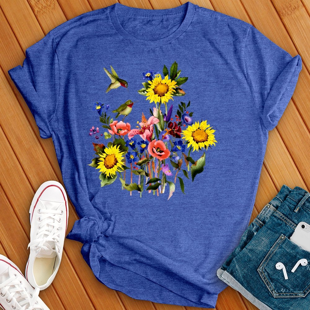 Hummingbird Garden Tee - Love Tees