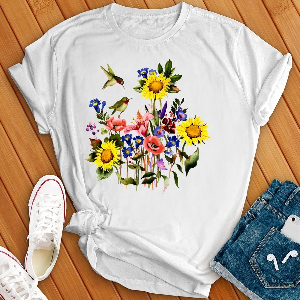 Hummingbird Garden Tee - Love Tees