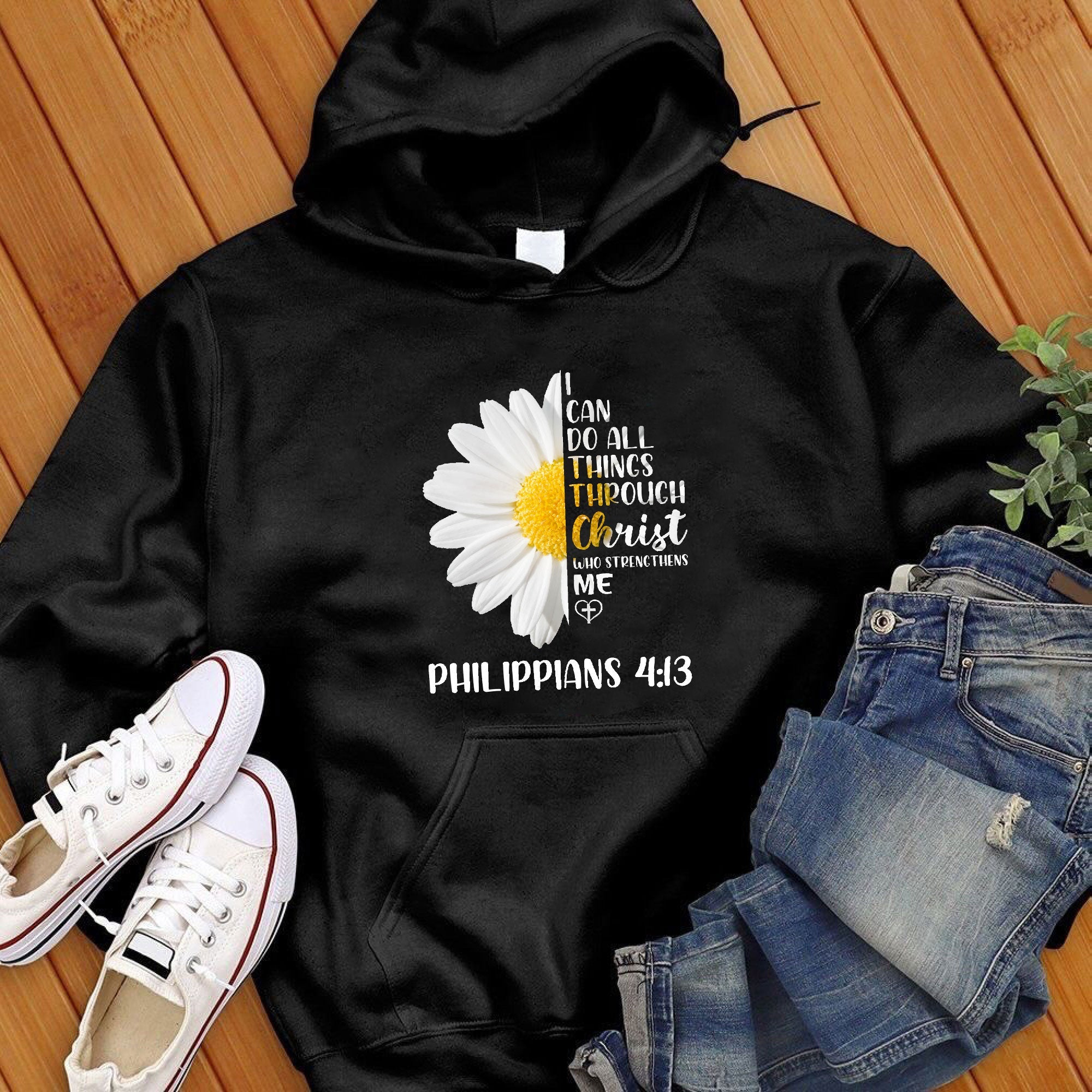 I Can Do All Things Flowers Hoodie - Love Tees