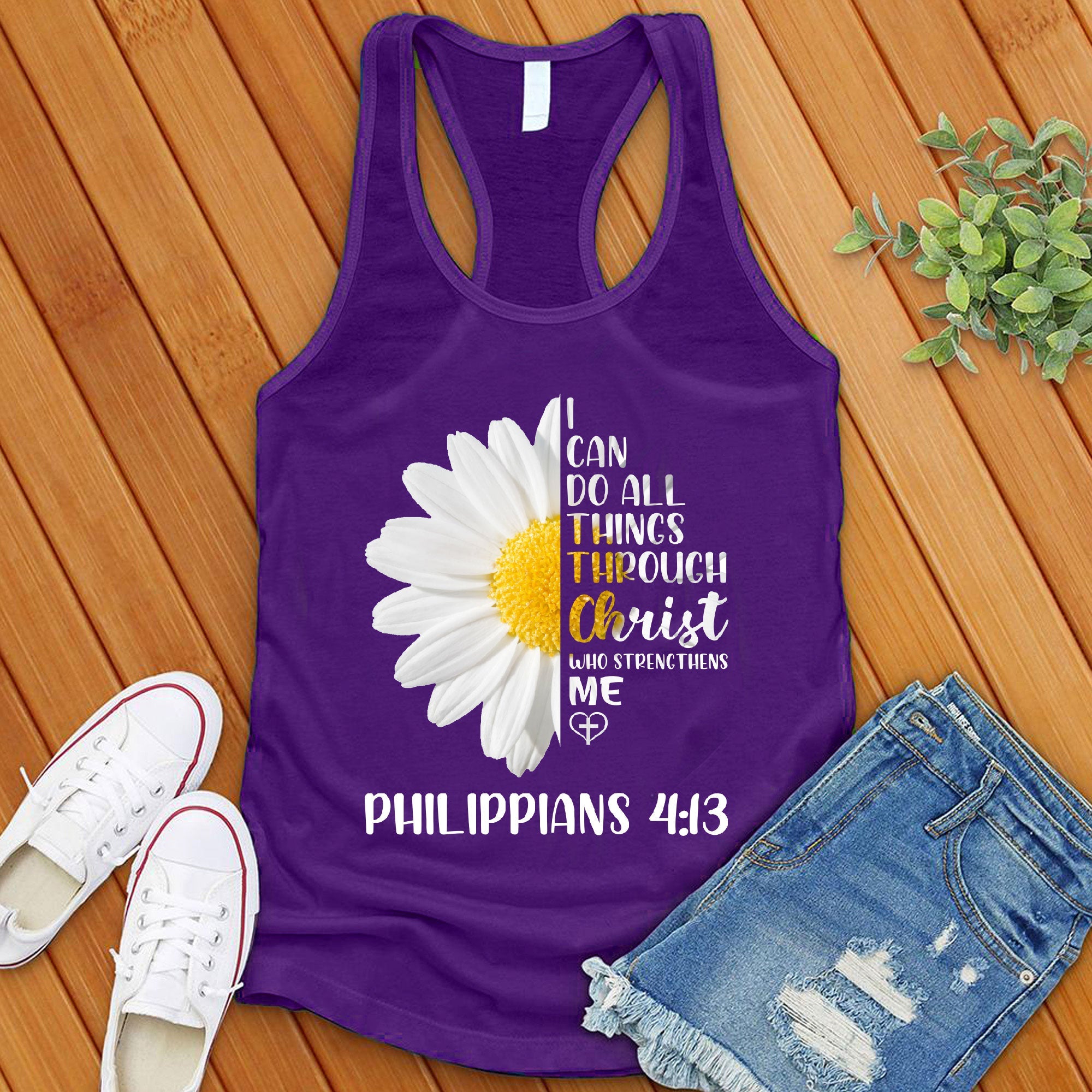 I Can Do All Things Flowers Women's Tank Top - Love Tees