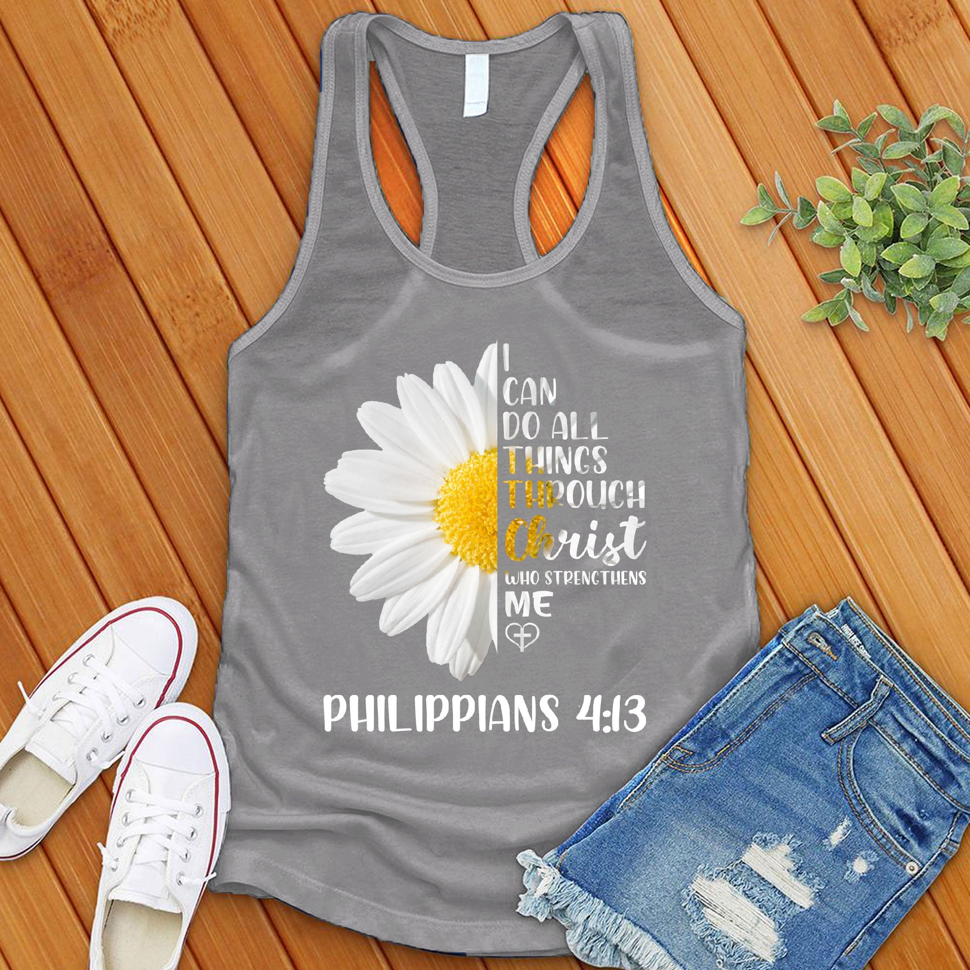 I Can Do All Things Flowers Women's Tank Top - Love Tees