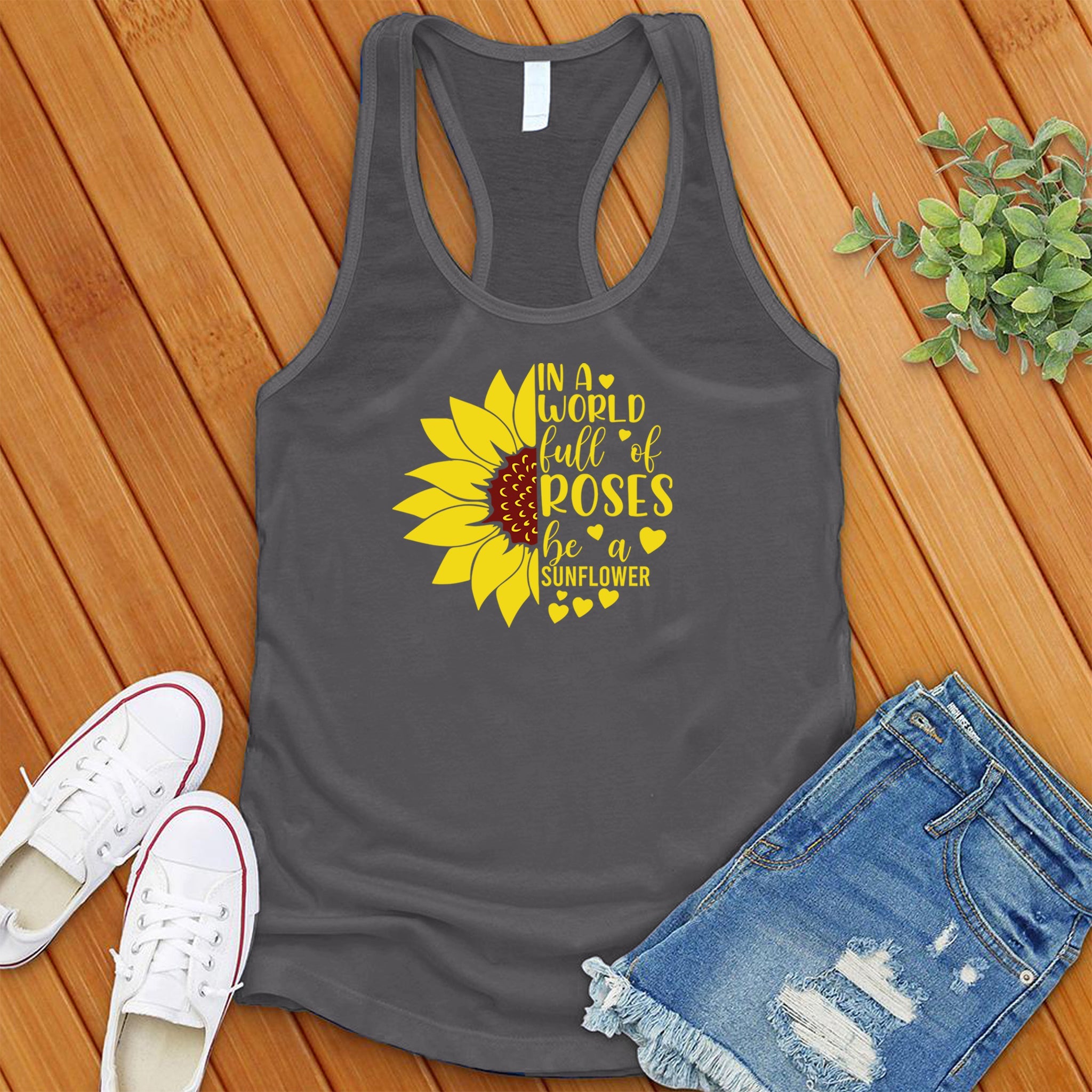 In A World Full of Roses Heart Women's Tank Top - Love Tees