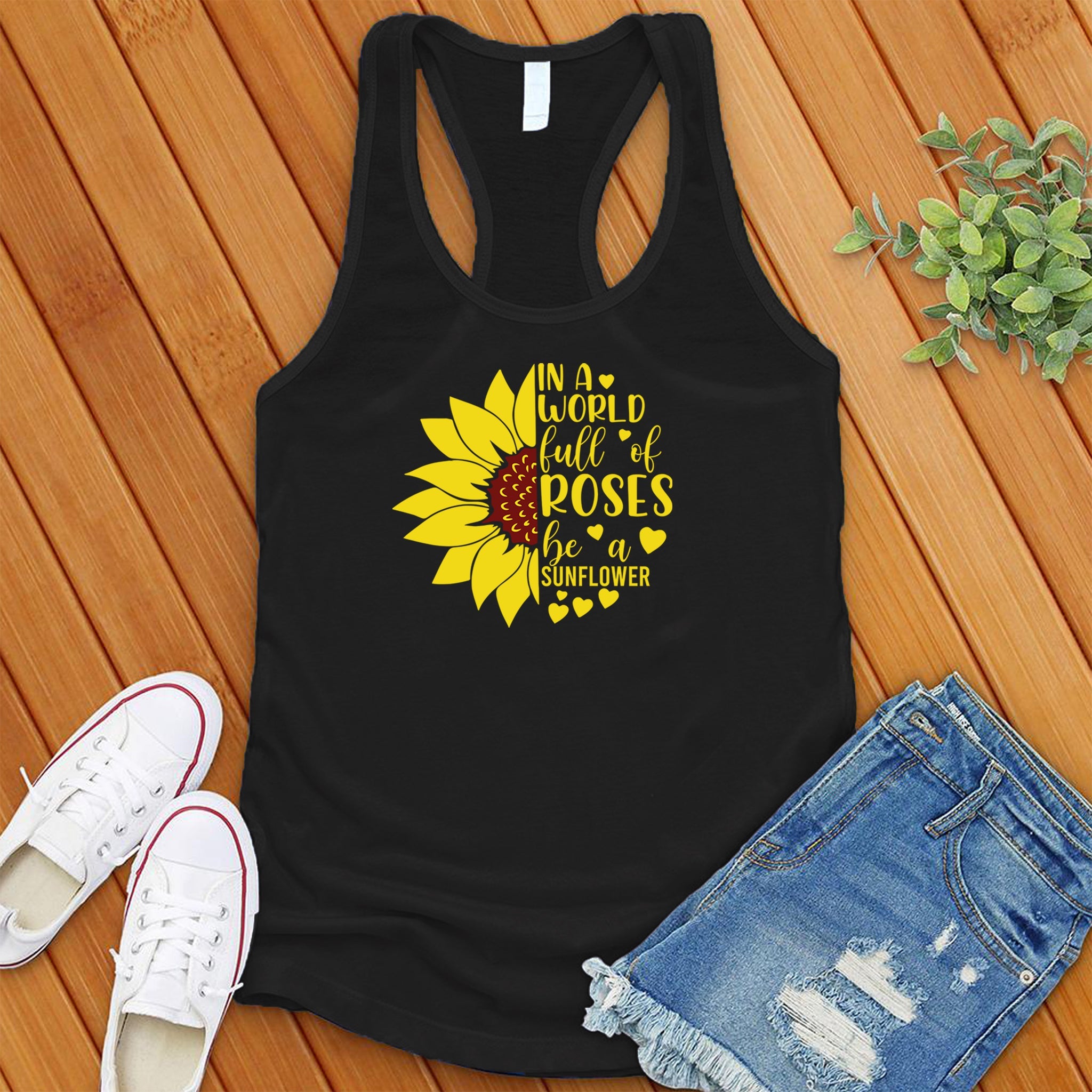 In A World Full of Roses Heart Women's Tank Top - Love Tees