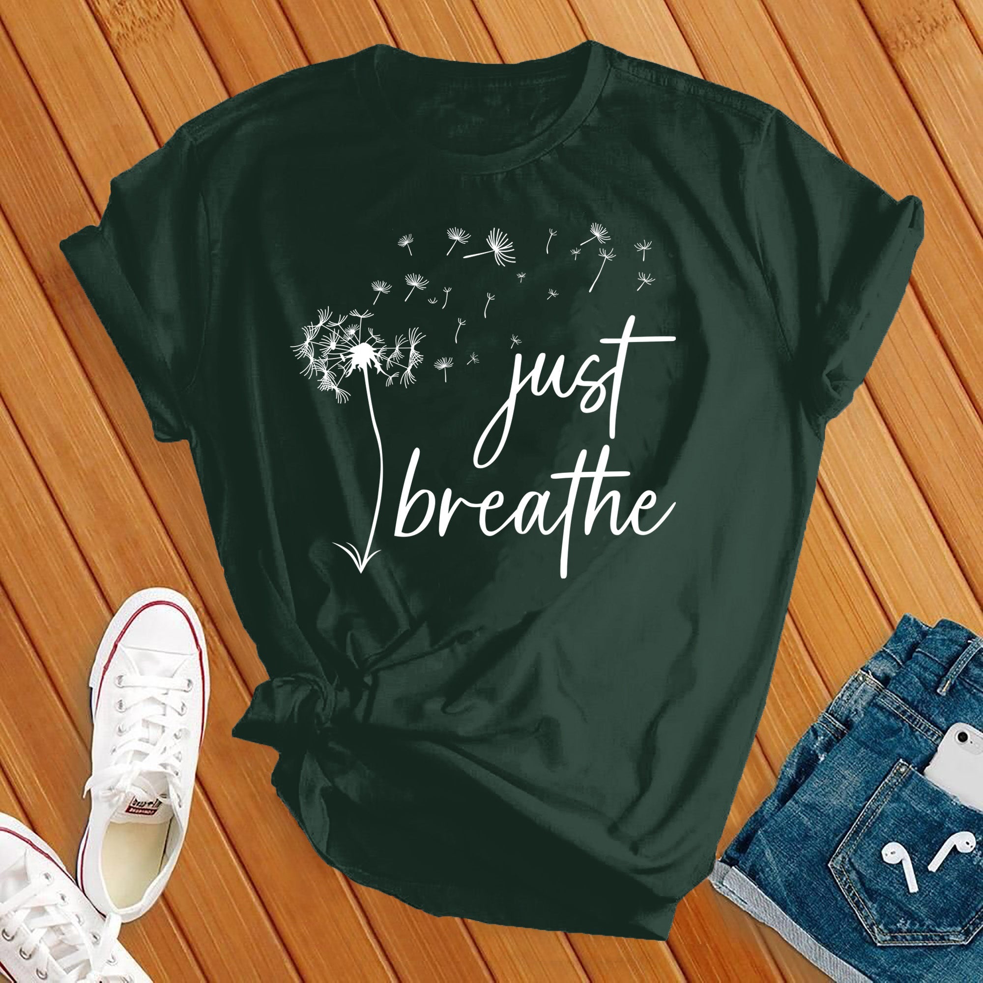 Just Breathe Dandelion Tee - Love Tees