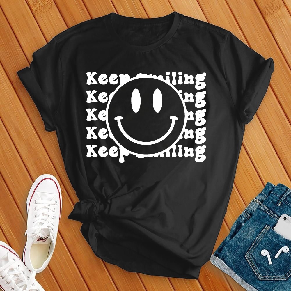 Keep Smiling Smiley Face Tee - Love Tees